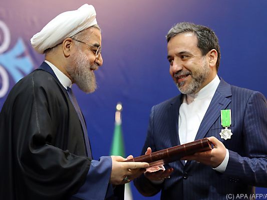 Araghchi (re.) gehört zu den Architekten der Wiener Atomabkommens