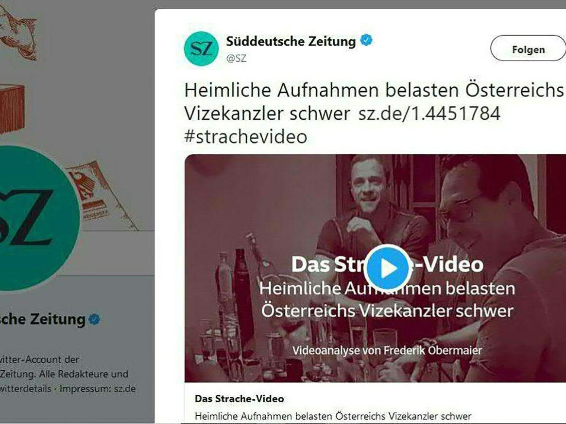Die heimlischen Aufnahmen, die den Vizekanzler zeigen, wurden heute veröffentlicht.