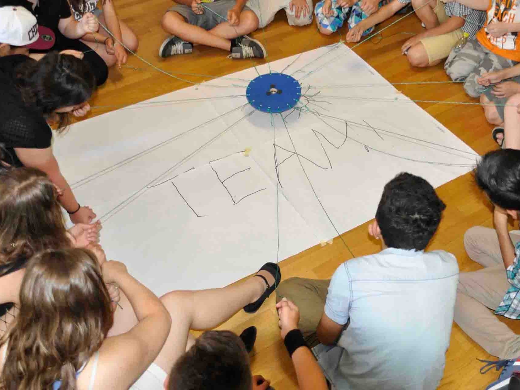 Ein weiterer Fokus in den Workshops besteht darin, die Klassengemeinschaft und den Zusammenhalt zu festigen
