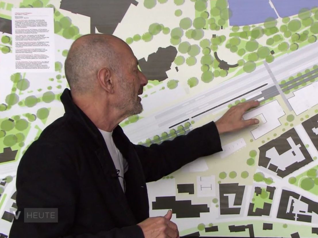 Architekt Roland Gnaiger stellt seine Studie vor.