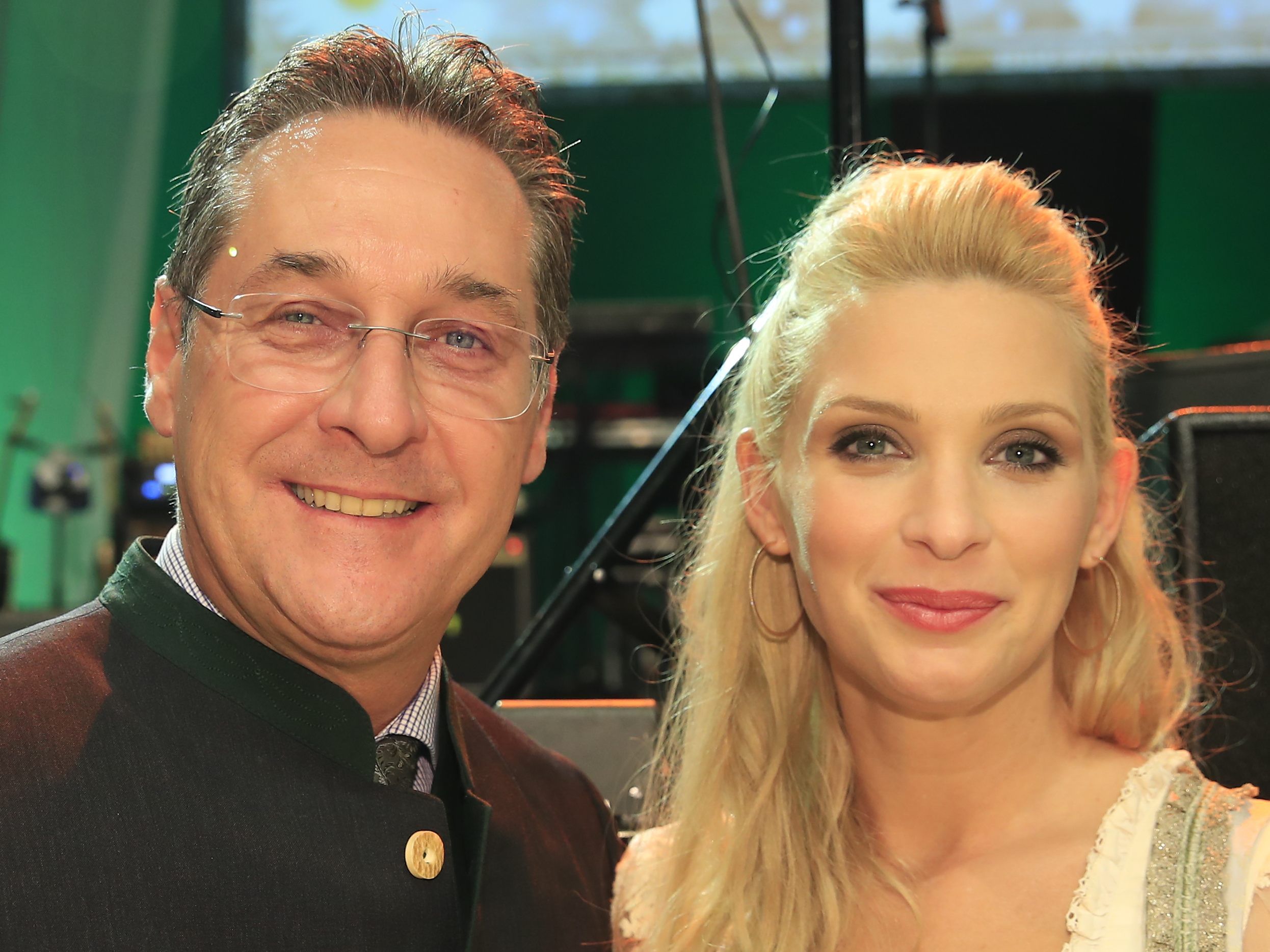 Heinz Christian Strache (FPÖ) mit Frau Philippa anl. des Bauernbundballs am Freitag, 01. März 2019, in der Stadthalle Graz.