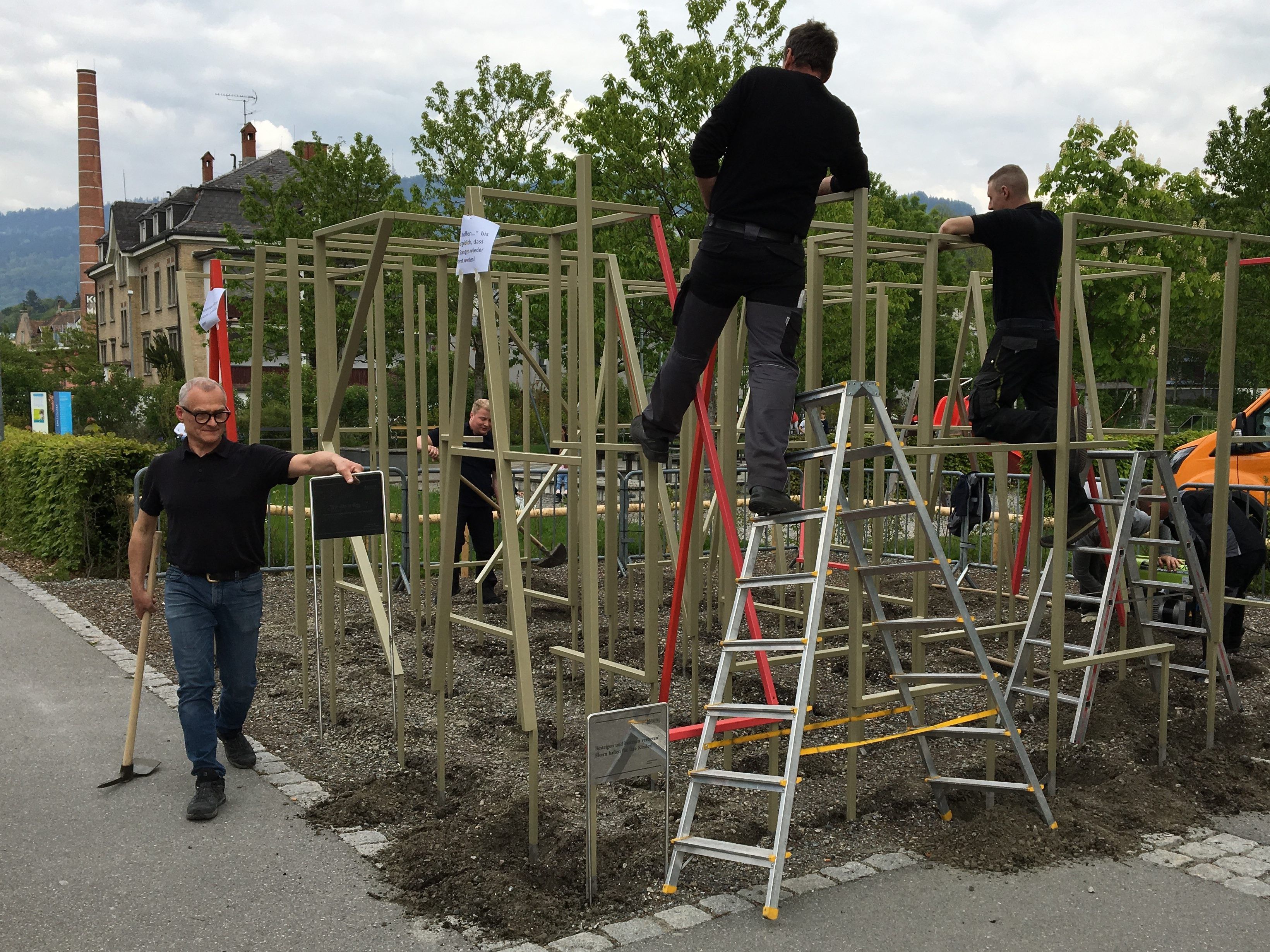 Kunstwerk wird wieder abgebaut.