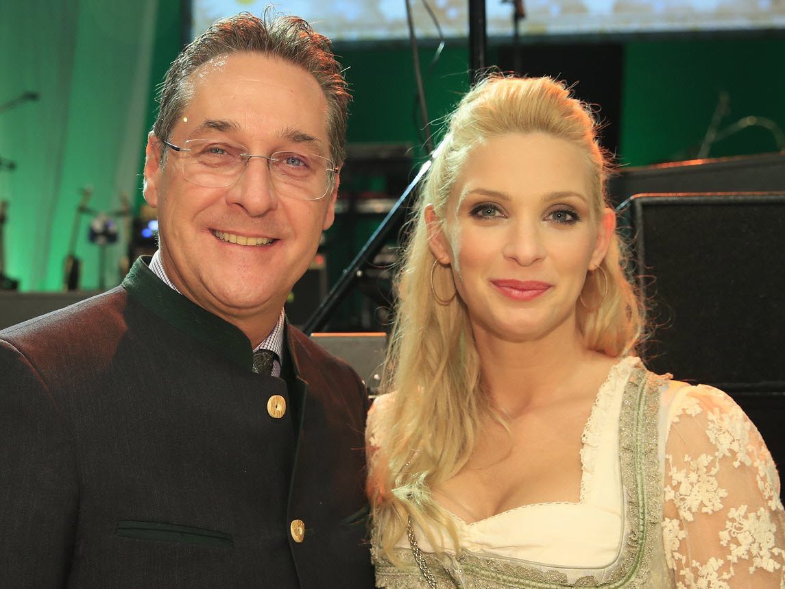 Heinz-Christian Strache mit Ehefrau Philippa