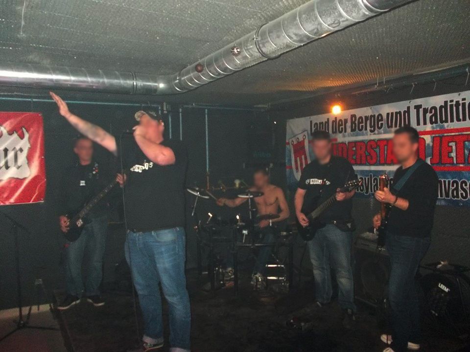 Ein Foto vom Konzert nach der Schießübung in Feldkirch.