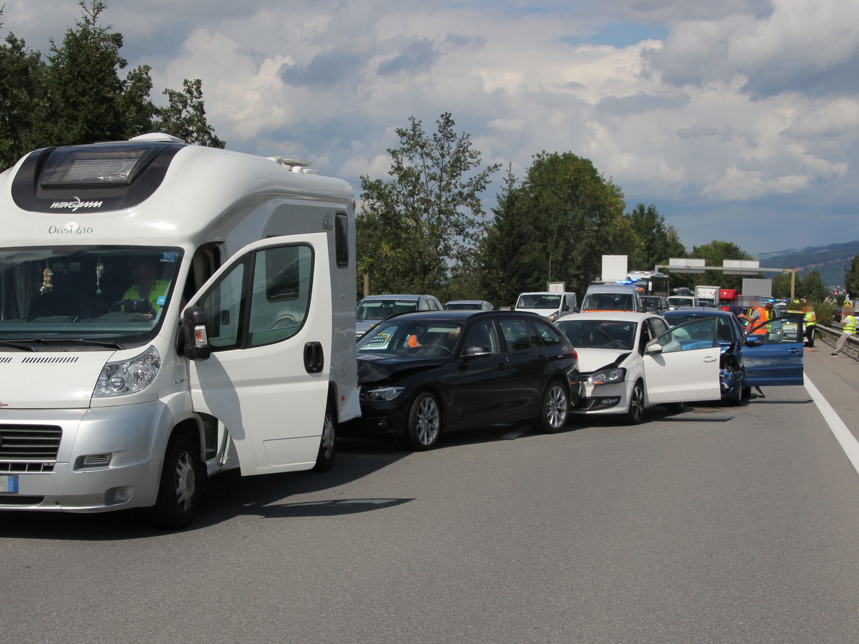 Auf der A14 kommt es immer wieder zu Auffahrunfällen.