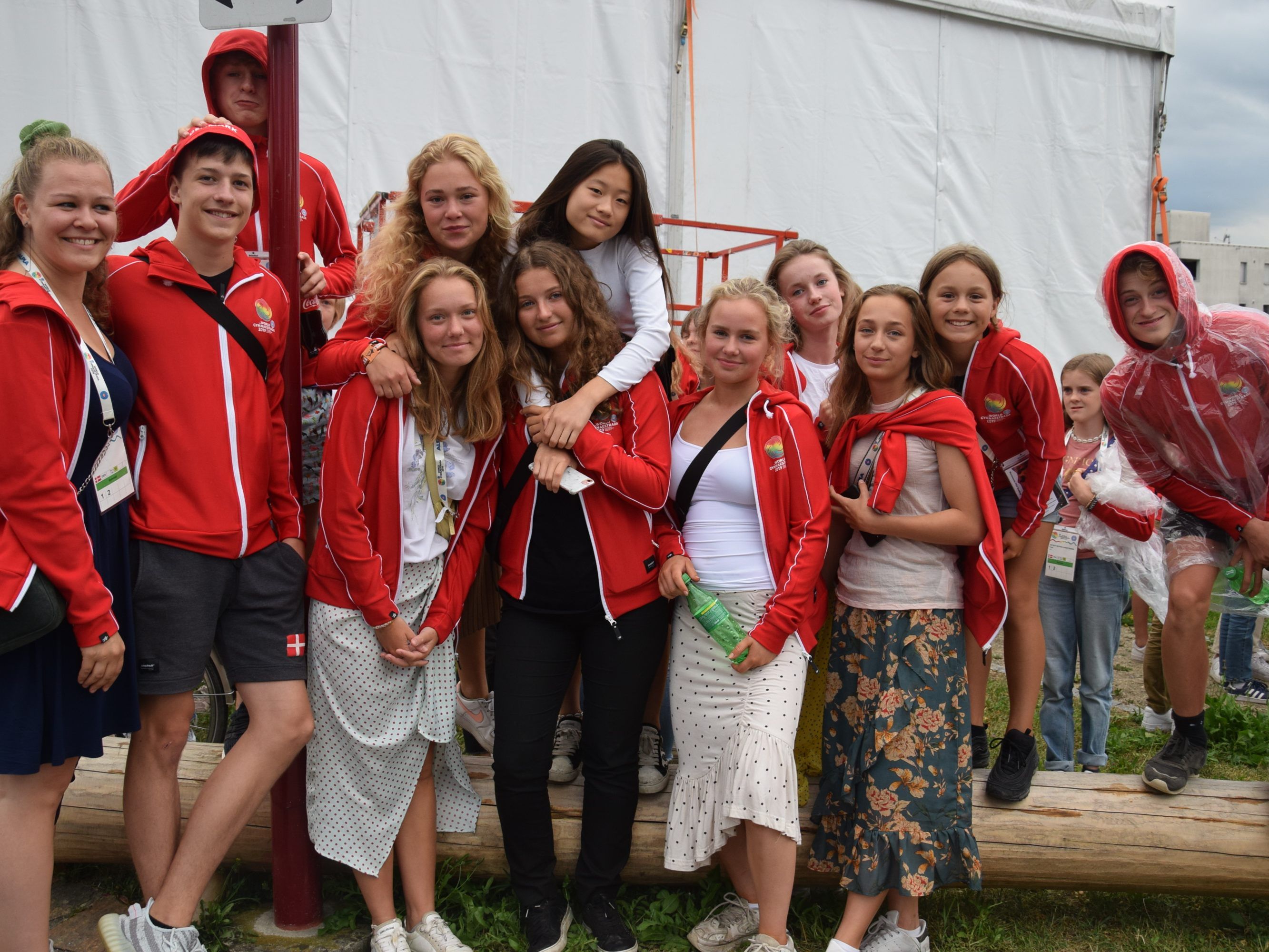 Die dänischen Sportlerinnen und Sportler wurden am Sonntag im Festzelt willkommen geheißen