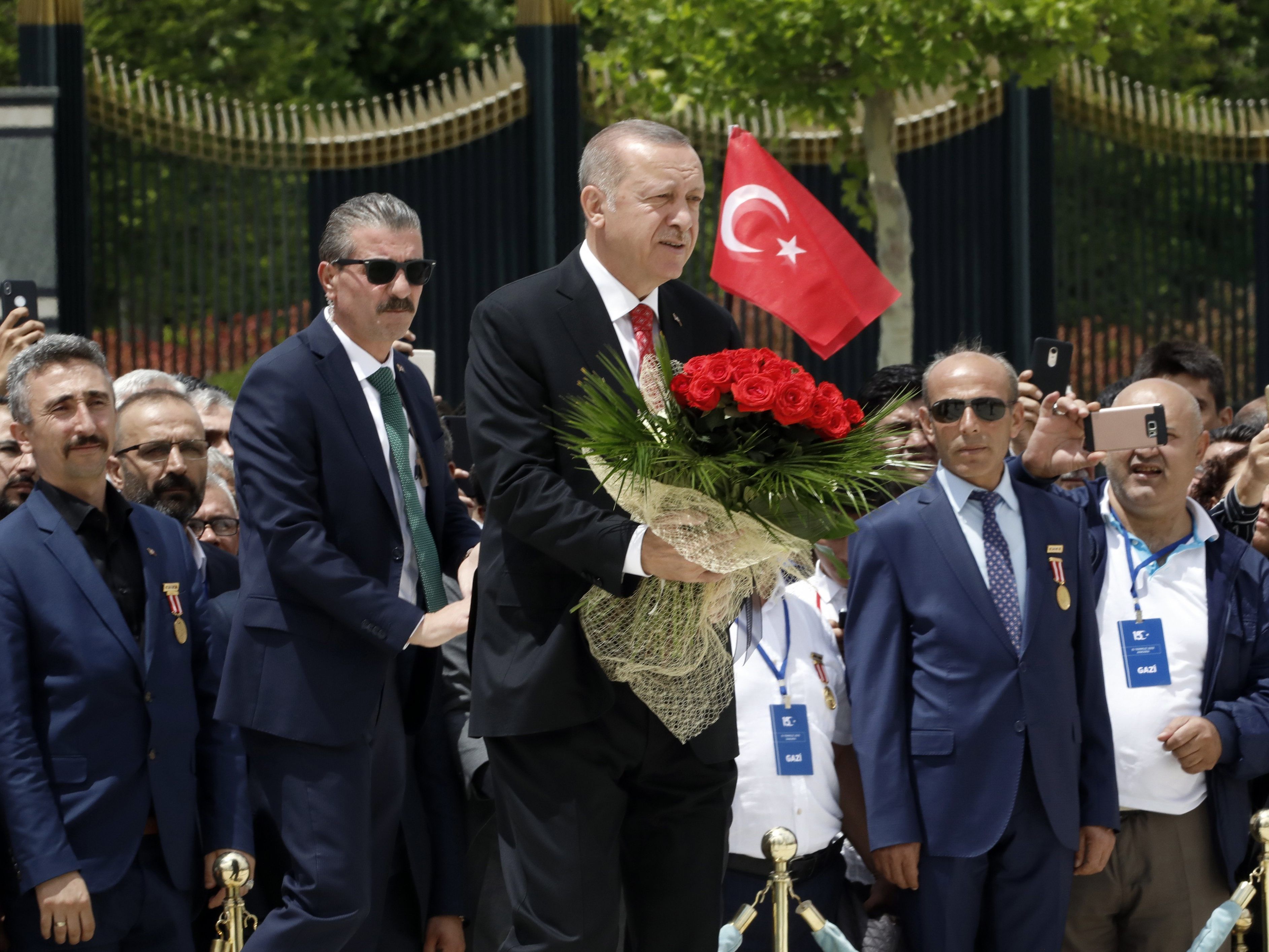 Erdogan gedenkt der Opfer des Putschversuchs 2016.
