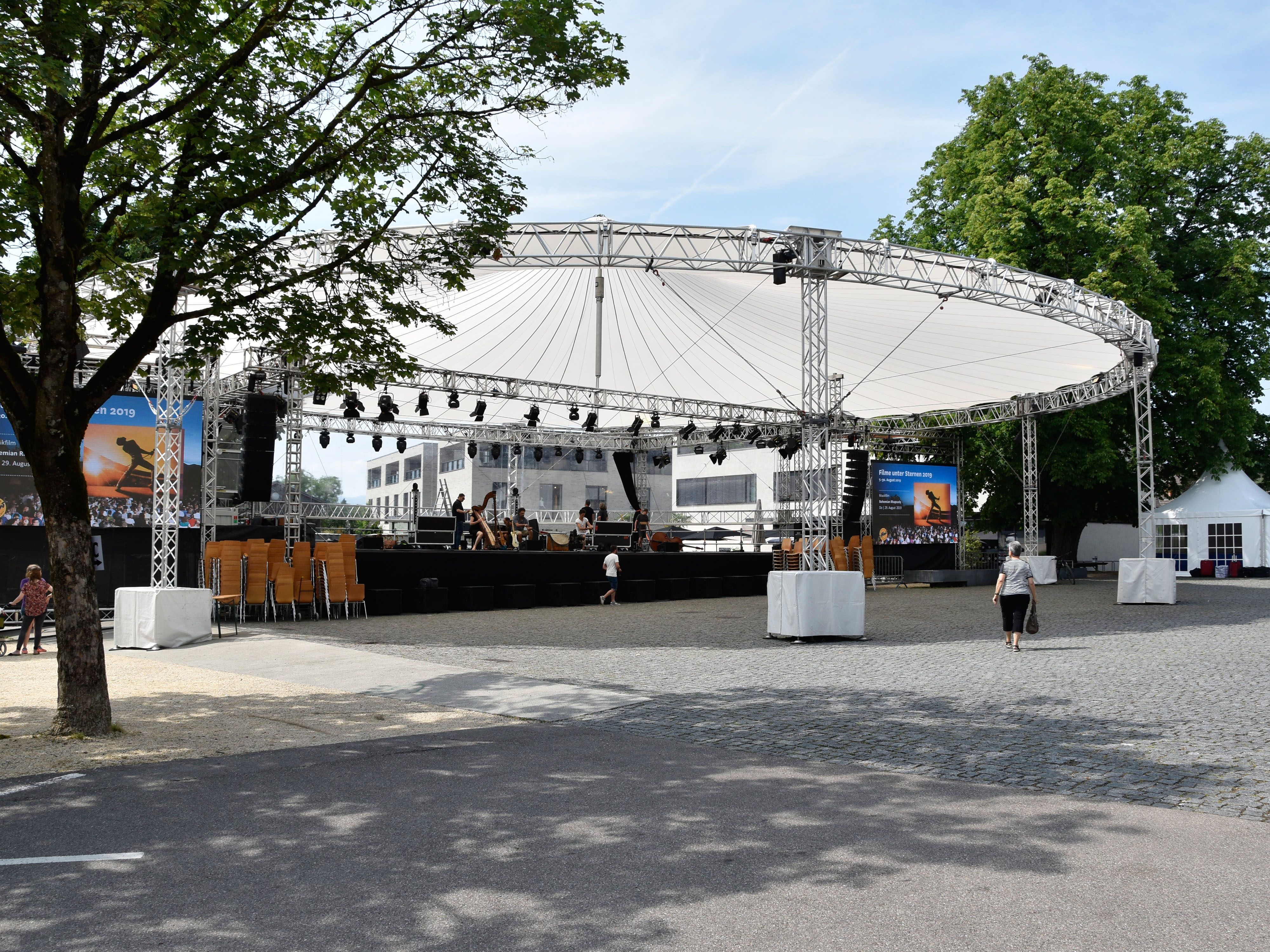 Die Außenbühne am Marktplatz Rankweil.