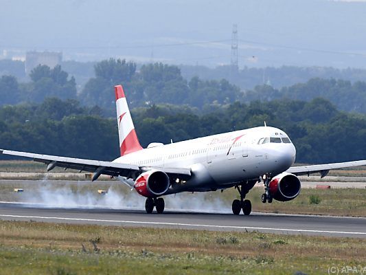 Zwei Linienflugzeuge der AUA waren unter anderem betroffen