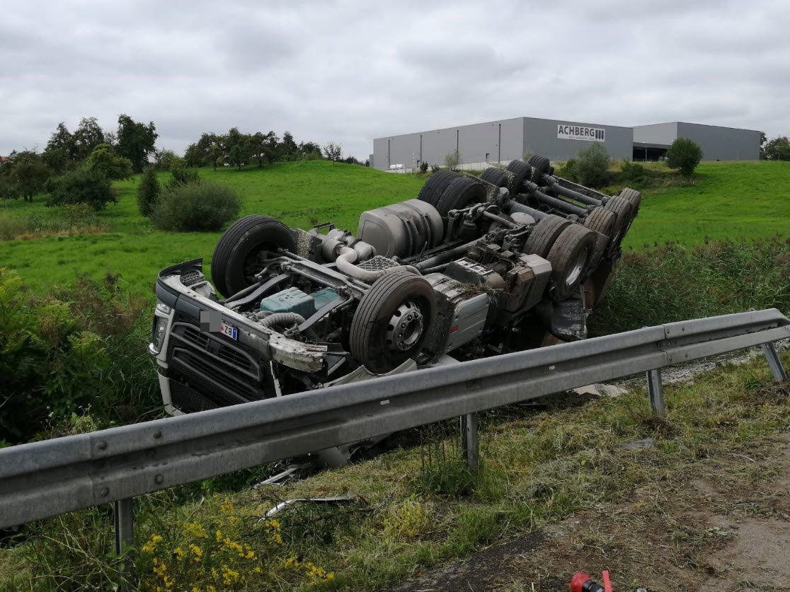Fahrer konnte sich selbst befreien