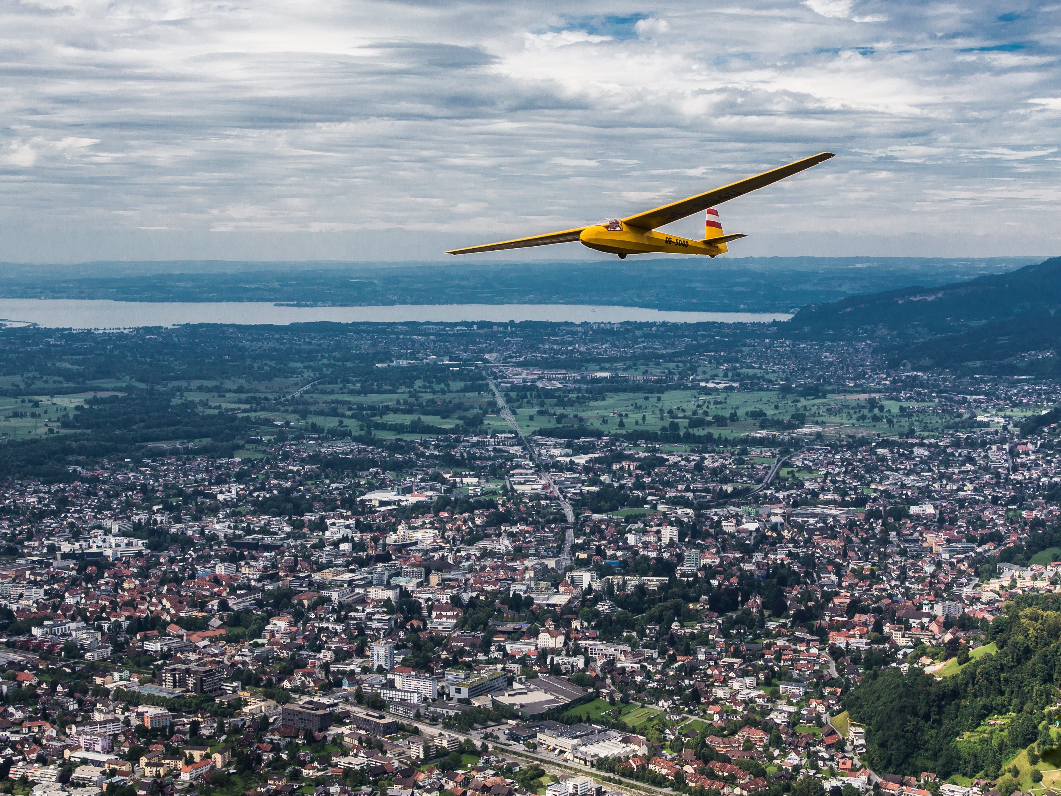 Ein Segelflieger musste in Schoppernau landen.