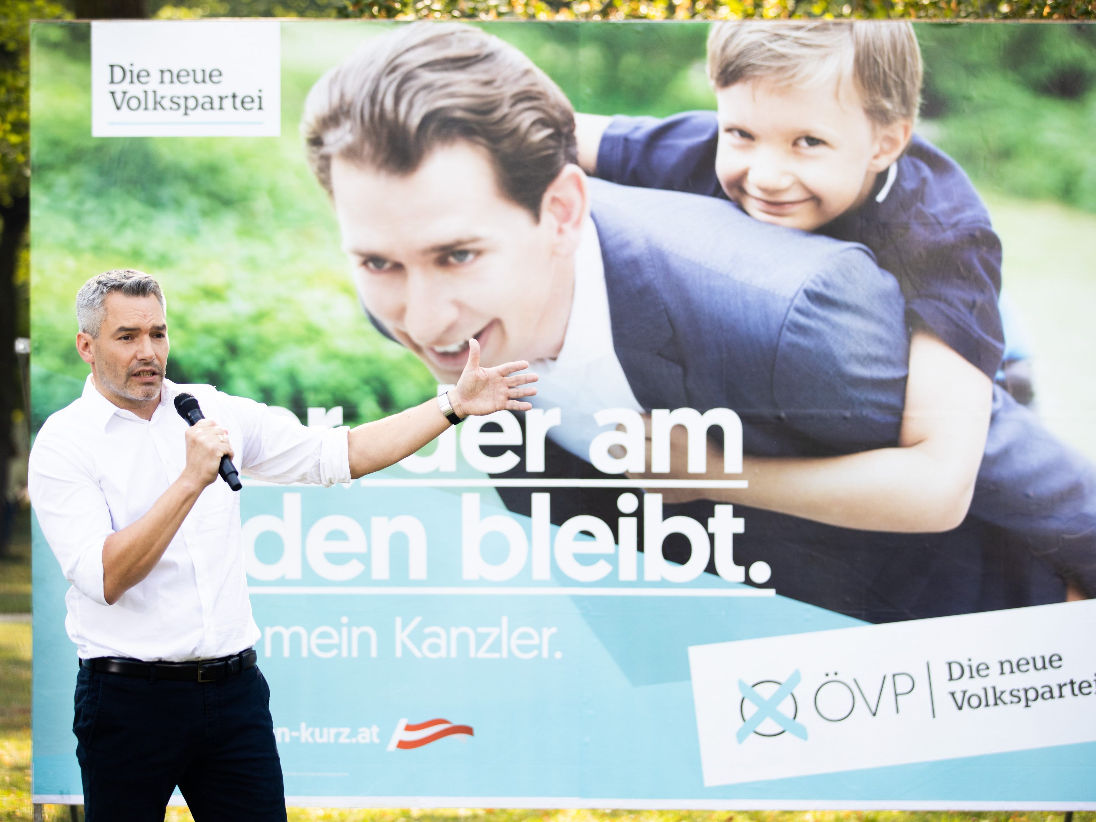 Die ÖVP präsentierte ihre erste Plakatwelle.