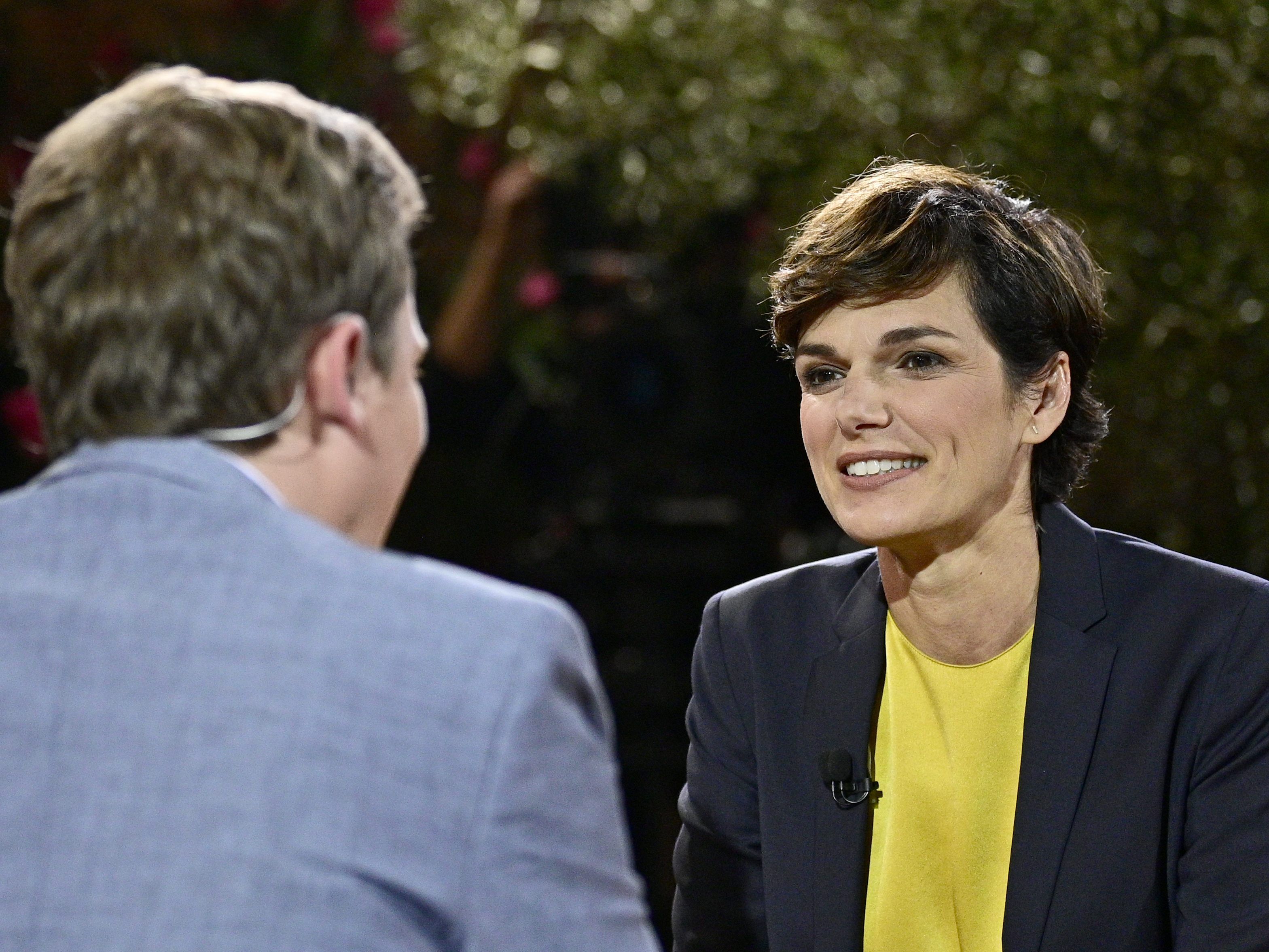 SPÖ-Spitzenkandidatin Pamela Rendi-Wagner im ORF-Sommergespräch.