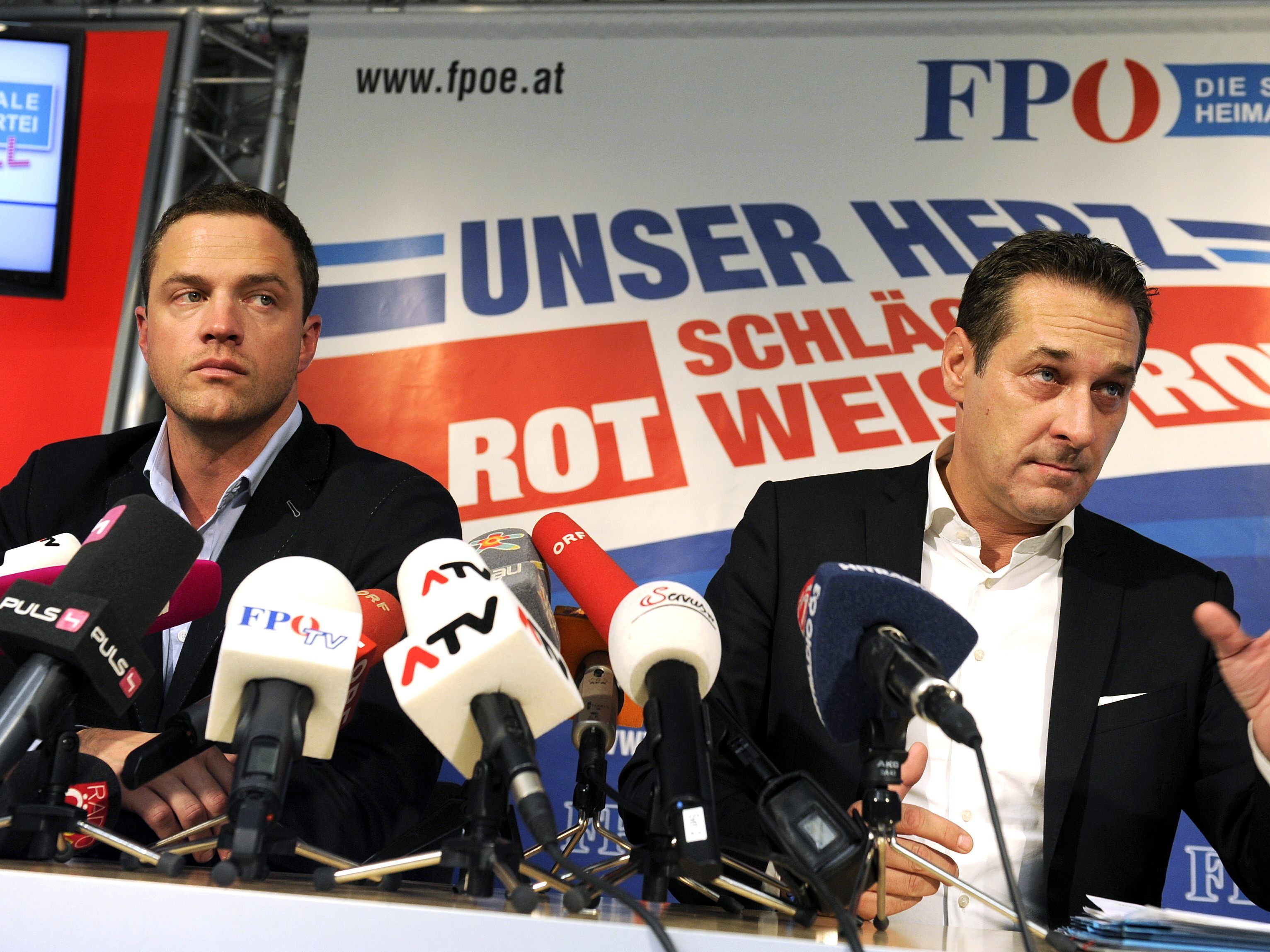 Bei Gudenus und Strache gab es am Montag Hausdurchsuchungen.