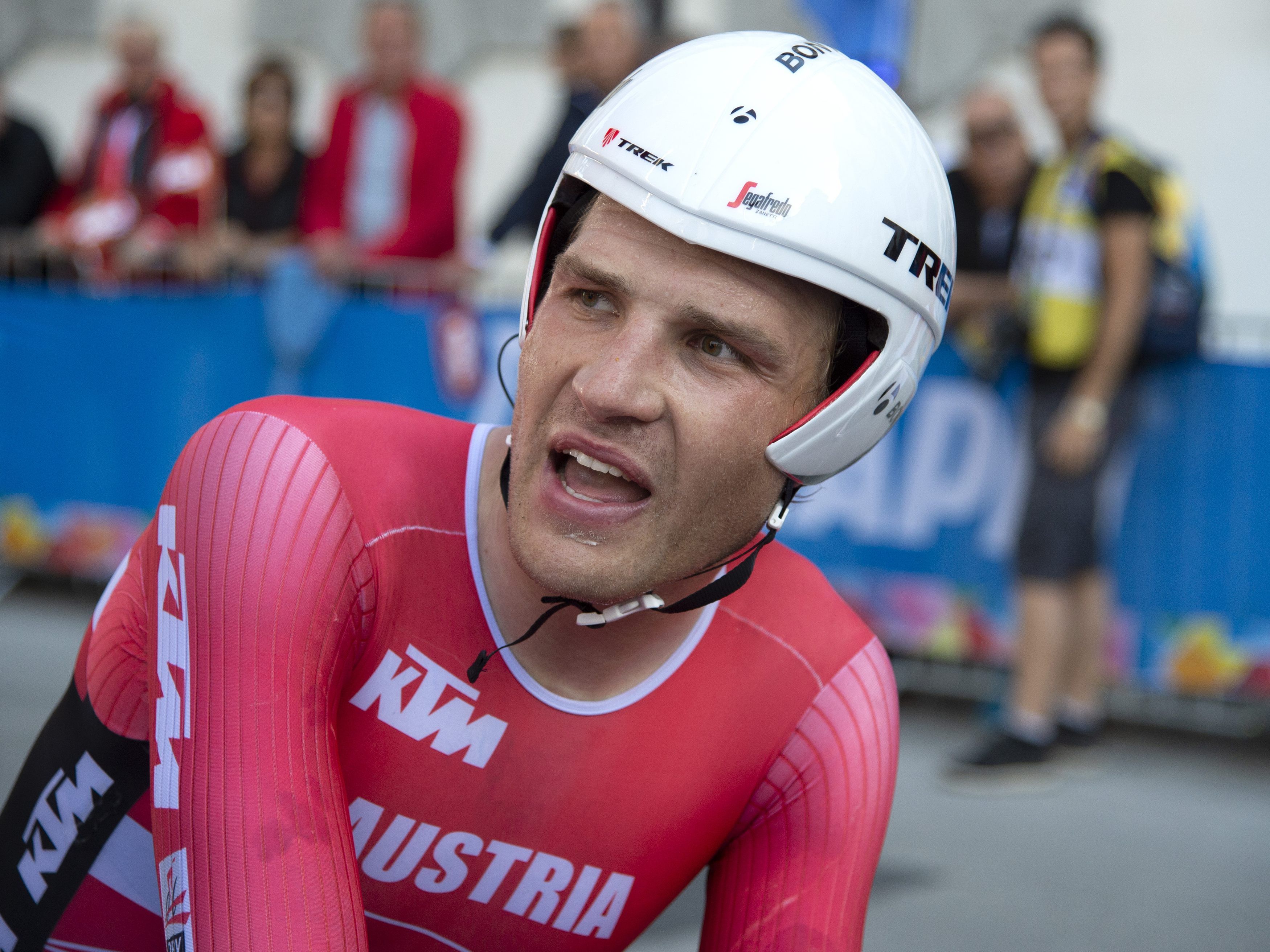 Matthias Brändle ist genau einen Monat nach seinem Sturz bei der Ö-Tour wieder bei einem Radrennen am Start.