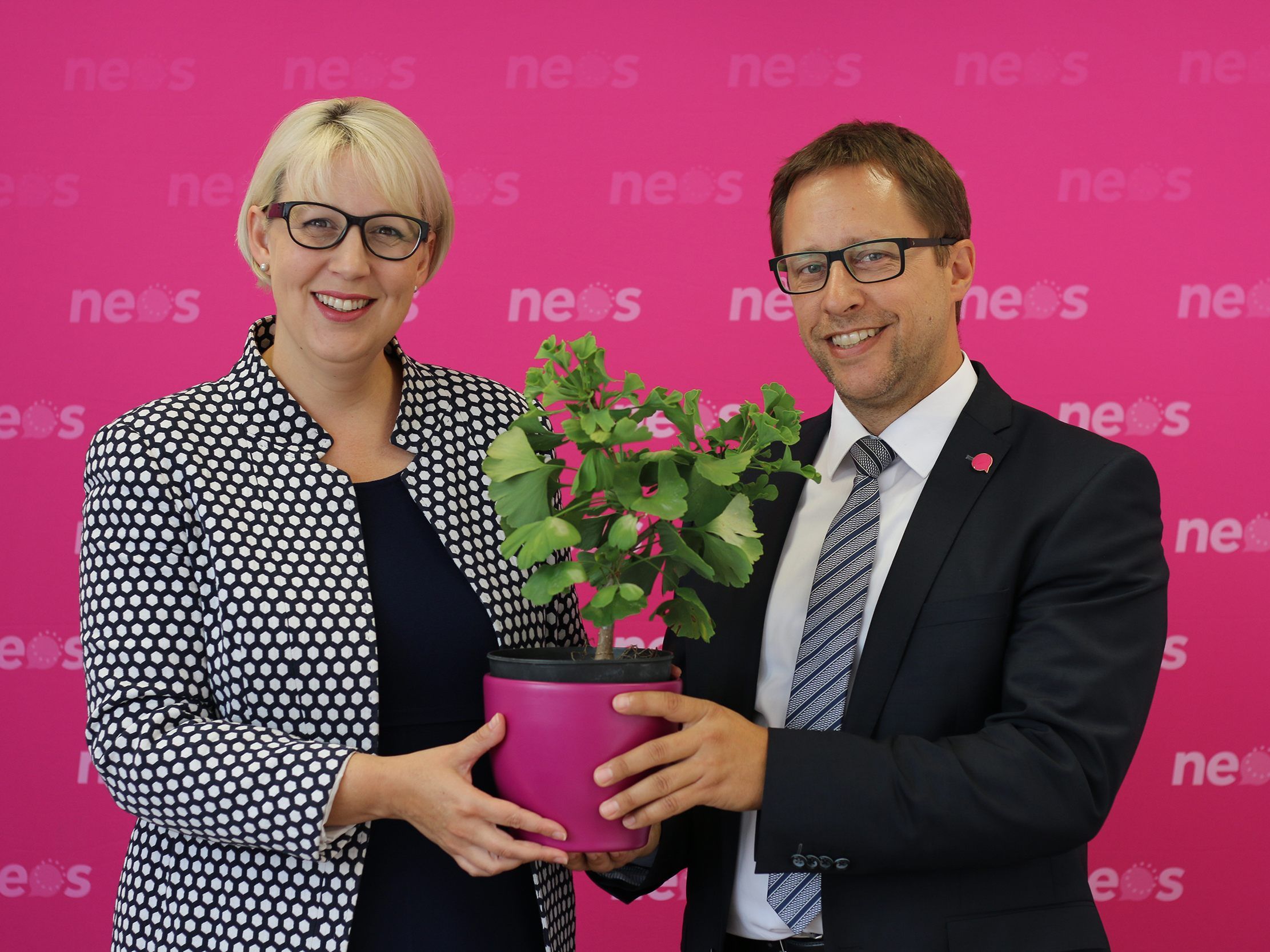 Mit Landessprecherin Sabine Scheffknecht und Landtagsabgeordnetem Daniel Matt