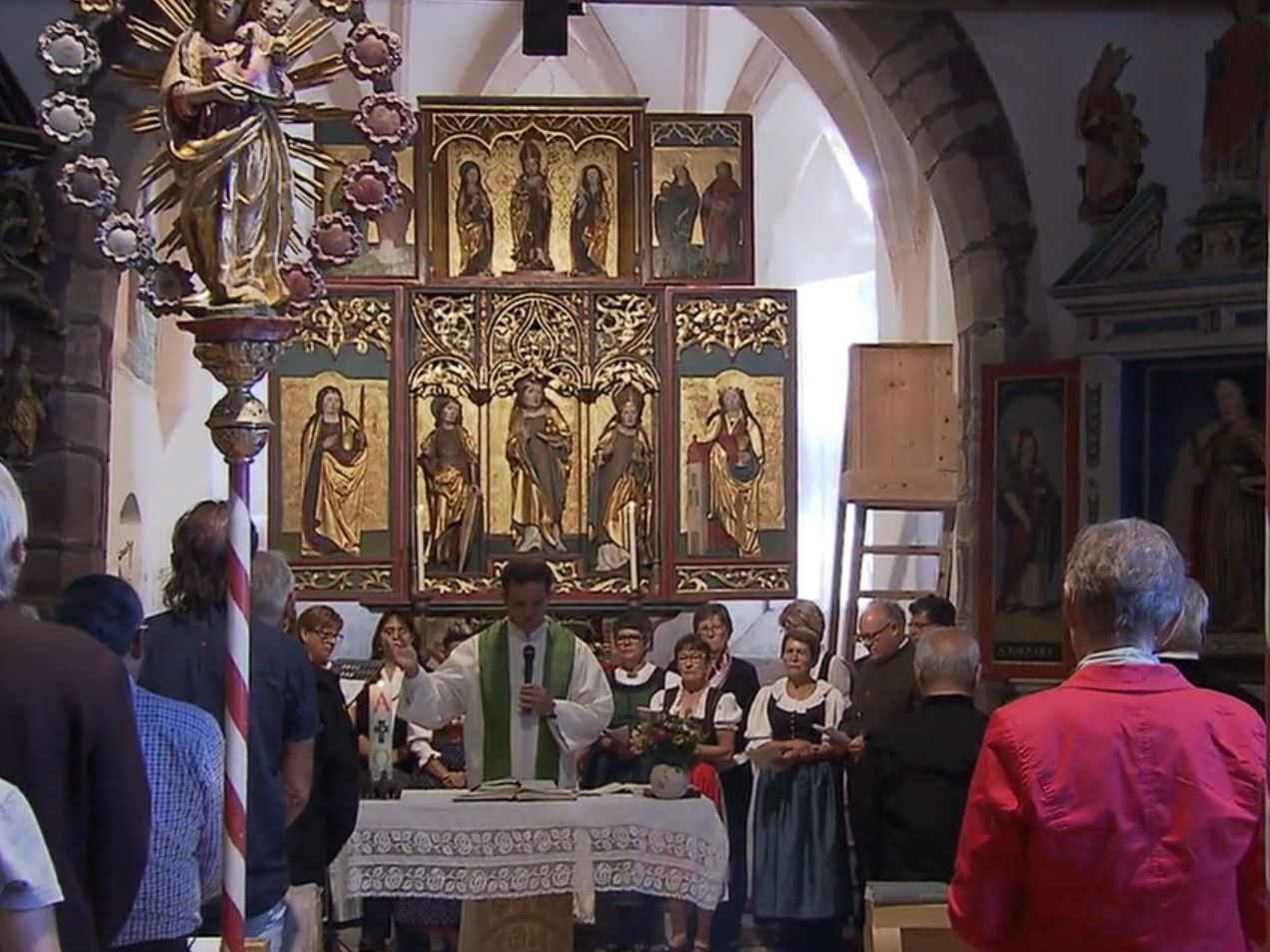 Der Flügelaltar in Kristberg.