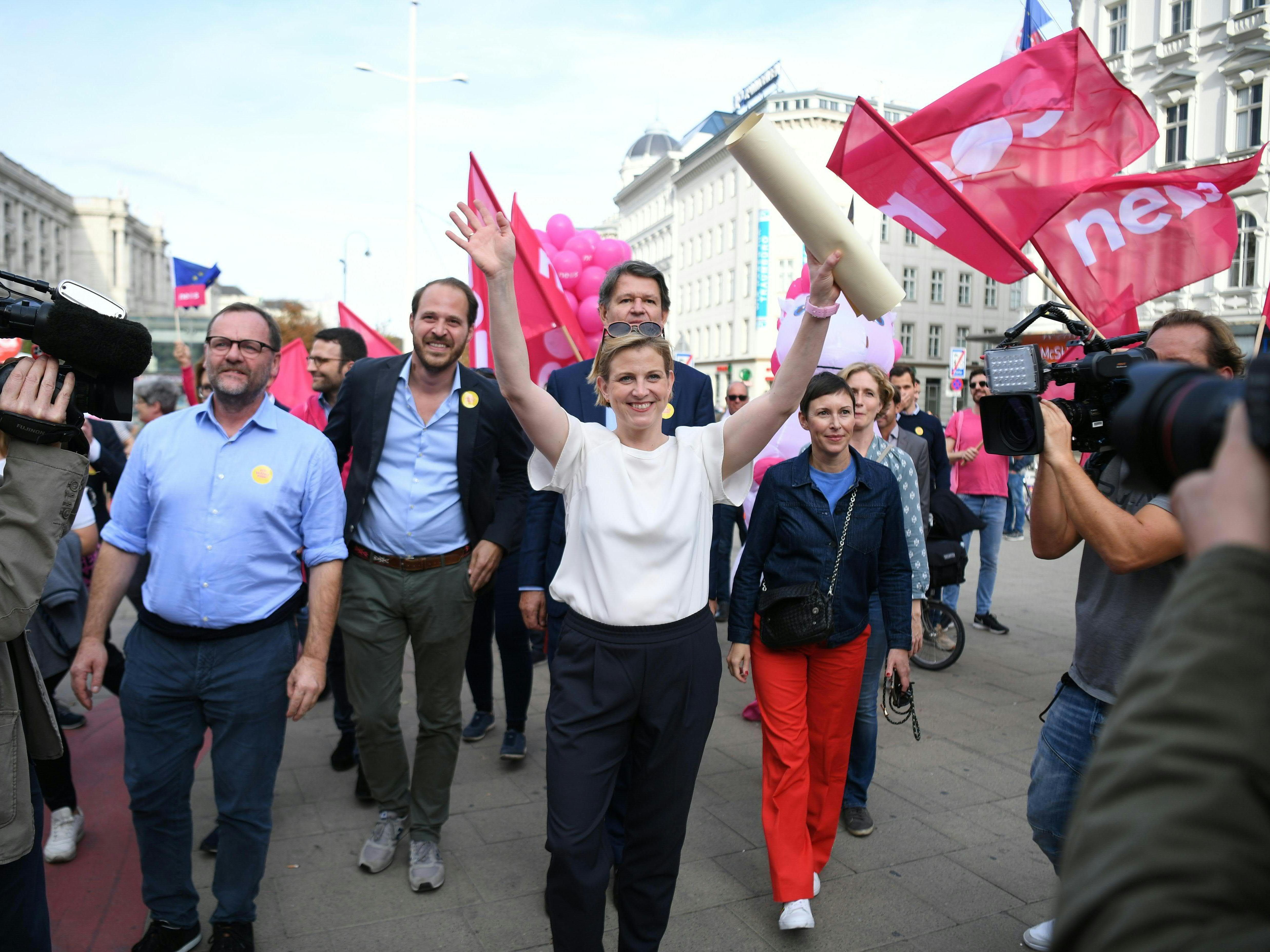 Symbolbild: Die NEOS gehören zu den Wahlgewinnern der Nationalratswahl 2019.