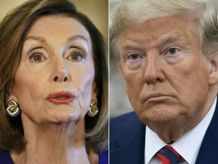 Nancy Pelosi versus Donald Trump