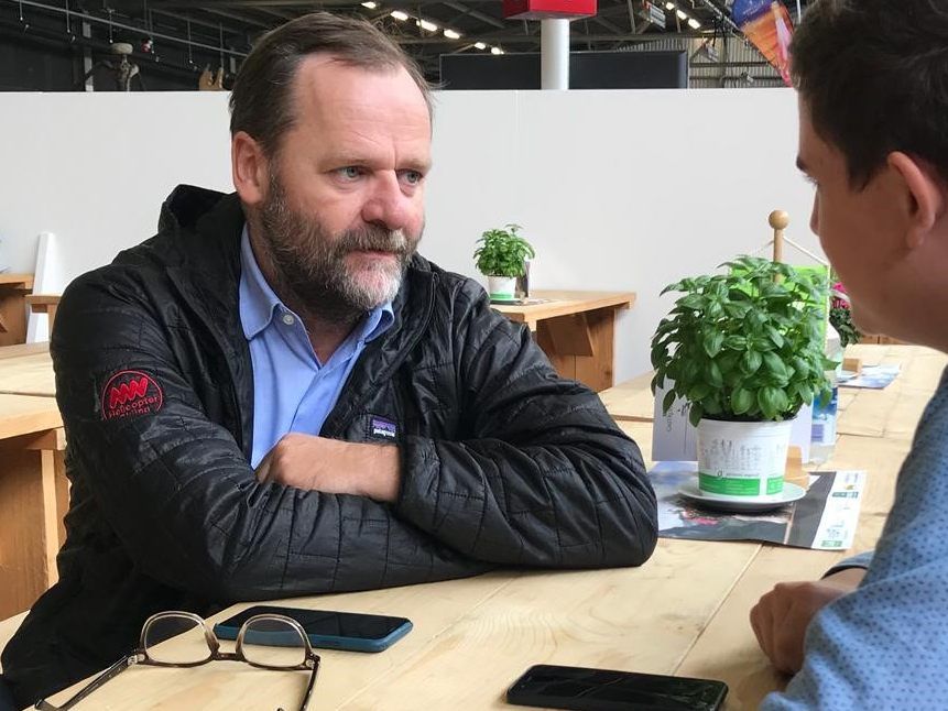 Josef Schellhorn auf der Dornbirner Messe im Interview mit Lucas Ammann.