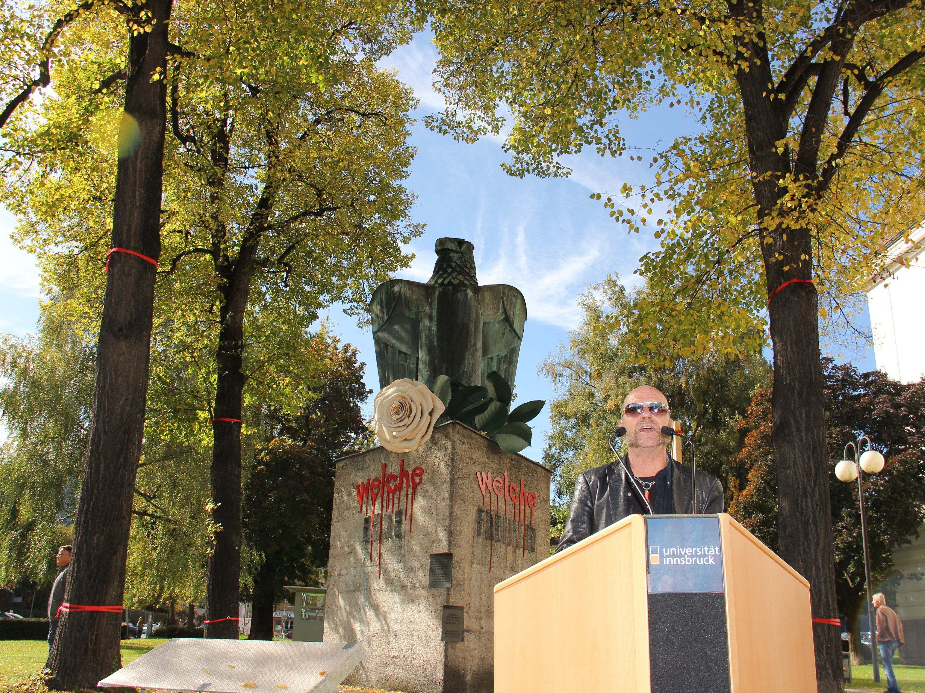 Kunstintervention von Wolfgang Flatz