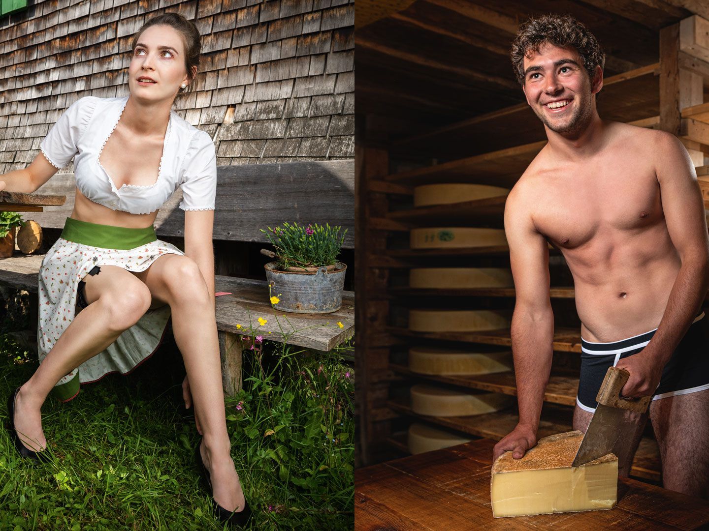 Sexy Bilder im aktuellen Jungbauernkalender.