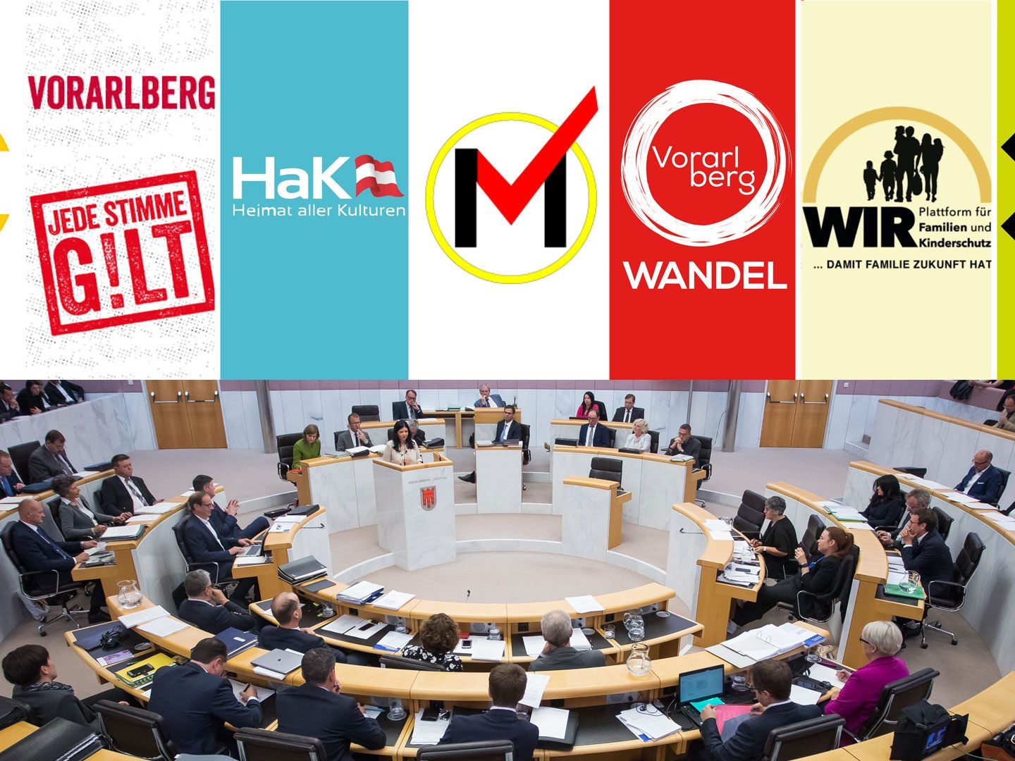7 Kleinparteien wollen in den Landtag.