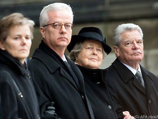 Fritz von Weizsäcker bei der Beerdigung seines Vaters im Jahr 2015