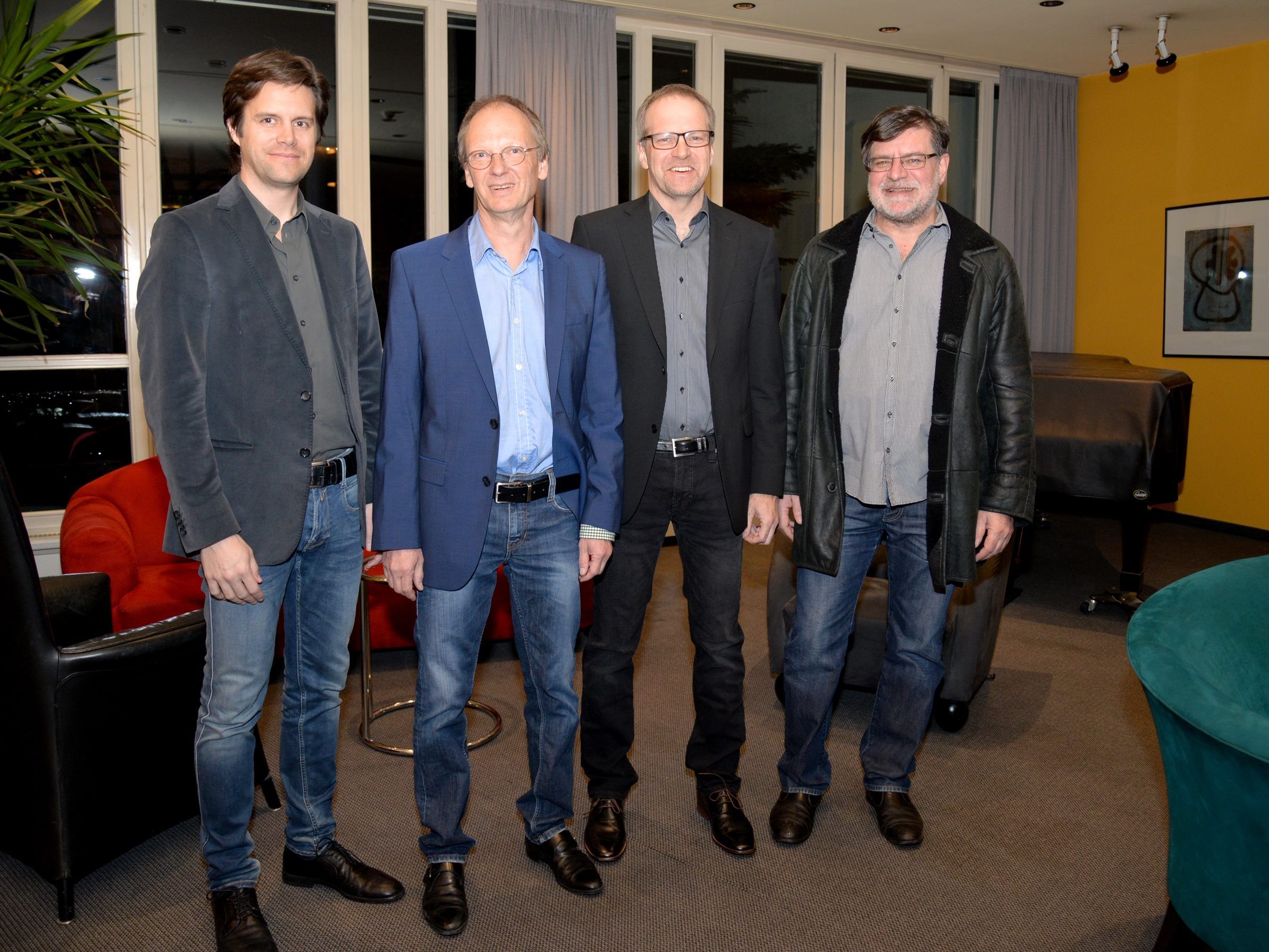 Die aktuellen Stadtärzte in Dornbirn: Dr. Bernhard Schlosser, Dr. Andreas Perle, Dr. Markus Albrecht, Dr. Reinold Böhler