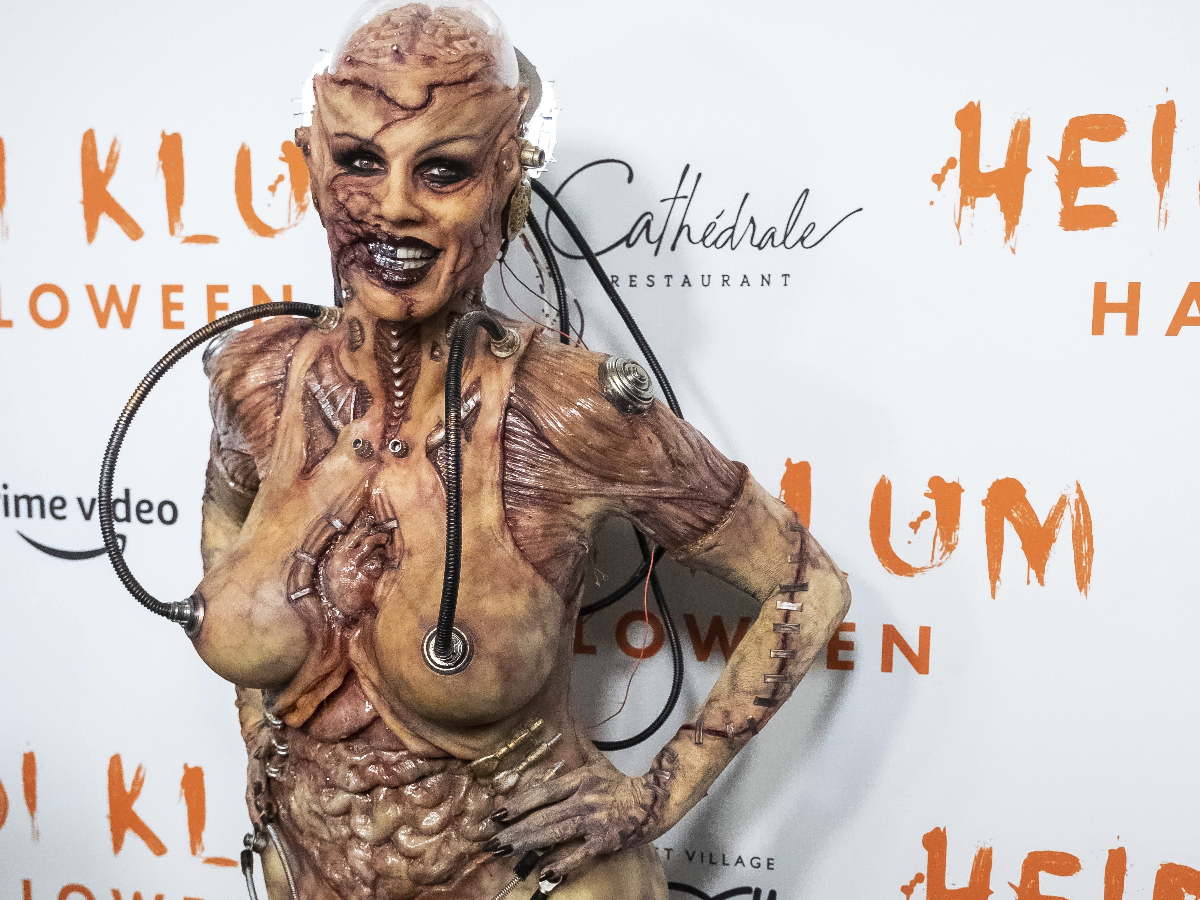 Heidi Klums Kostüm für ihre legendäre Halloween-Party.