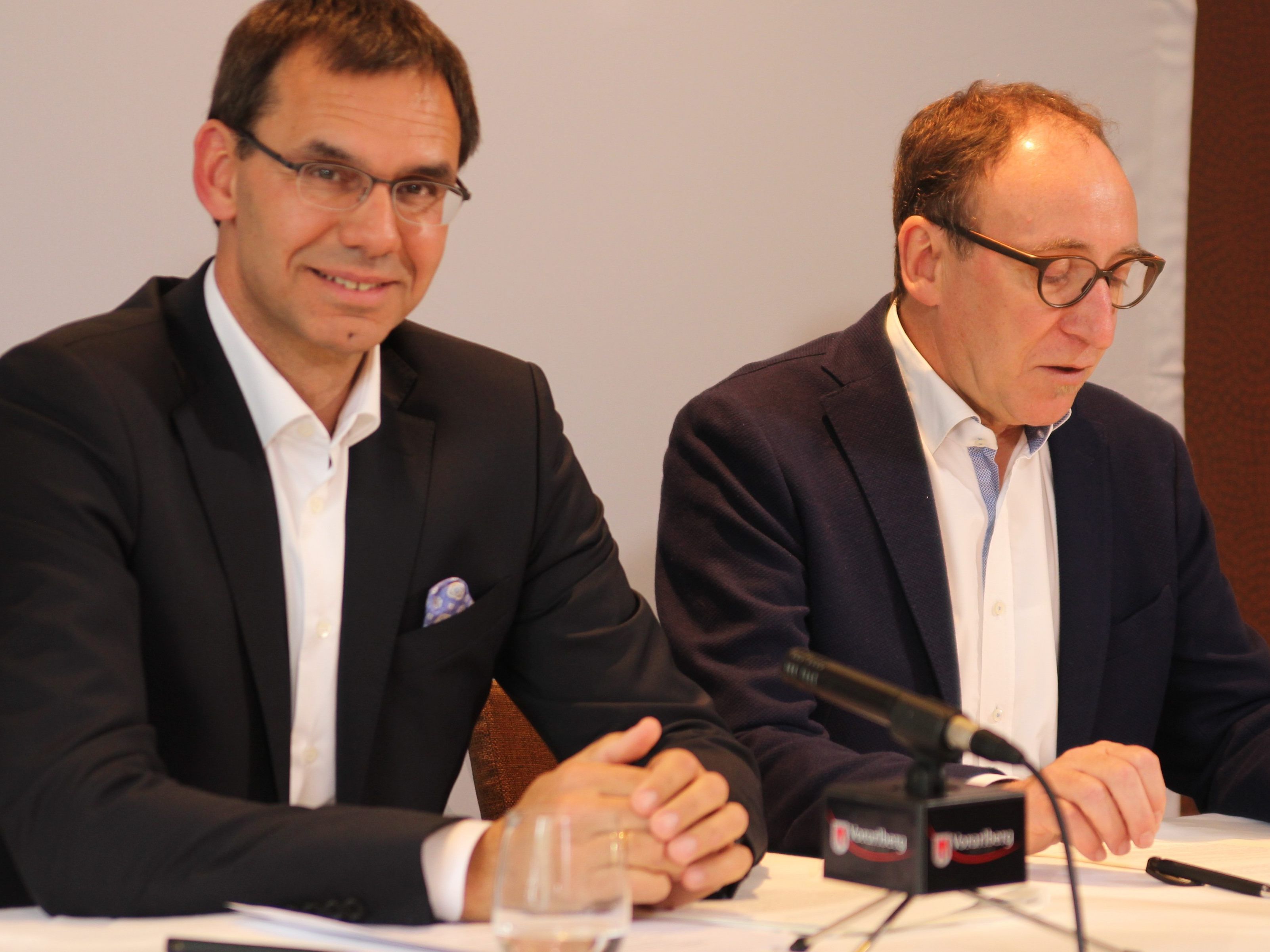 Markus Wallner und Johannes Rauch verhandelten die Inhalte.