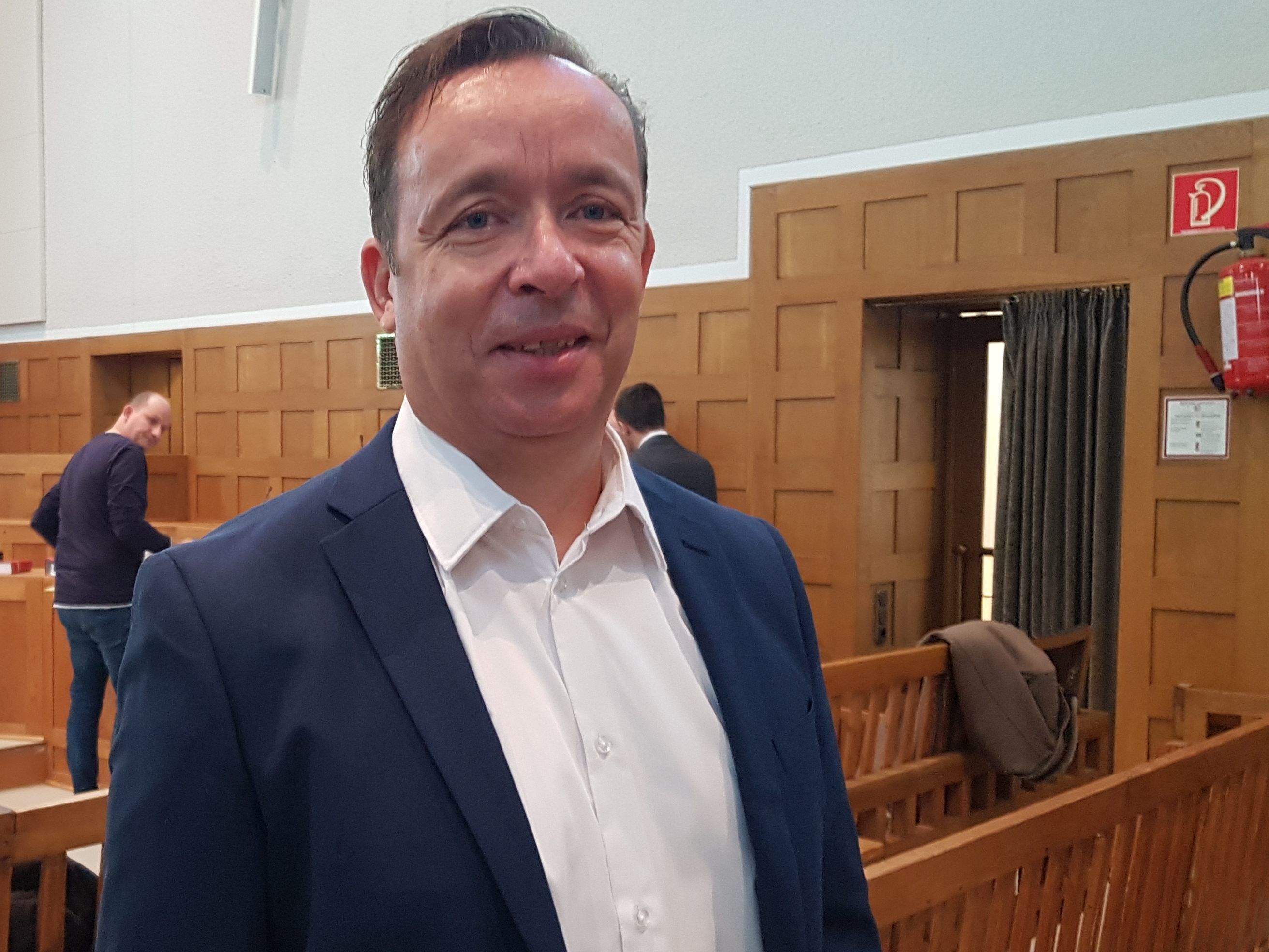 Zeugen Thomas Habermann am Mittwoch im Gerichtssaal.