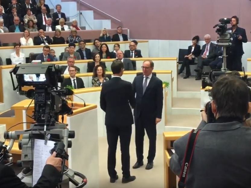 Wallner wurde zum zweiten Mal als Landeshauptmann bestellt.