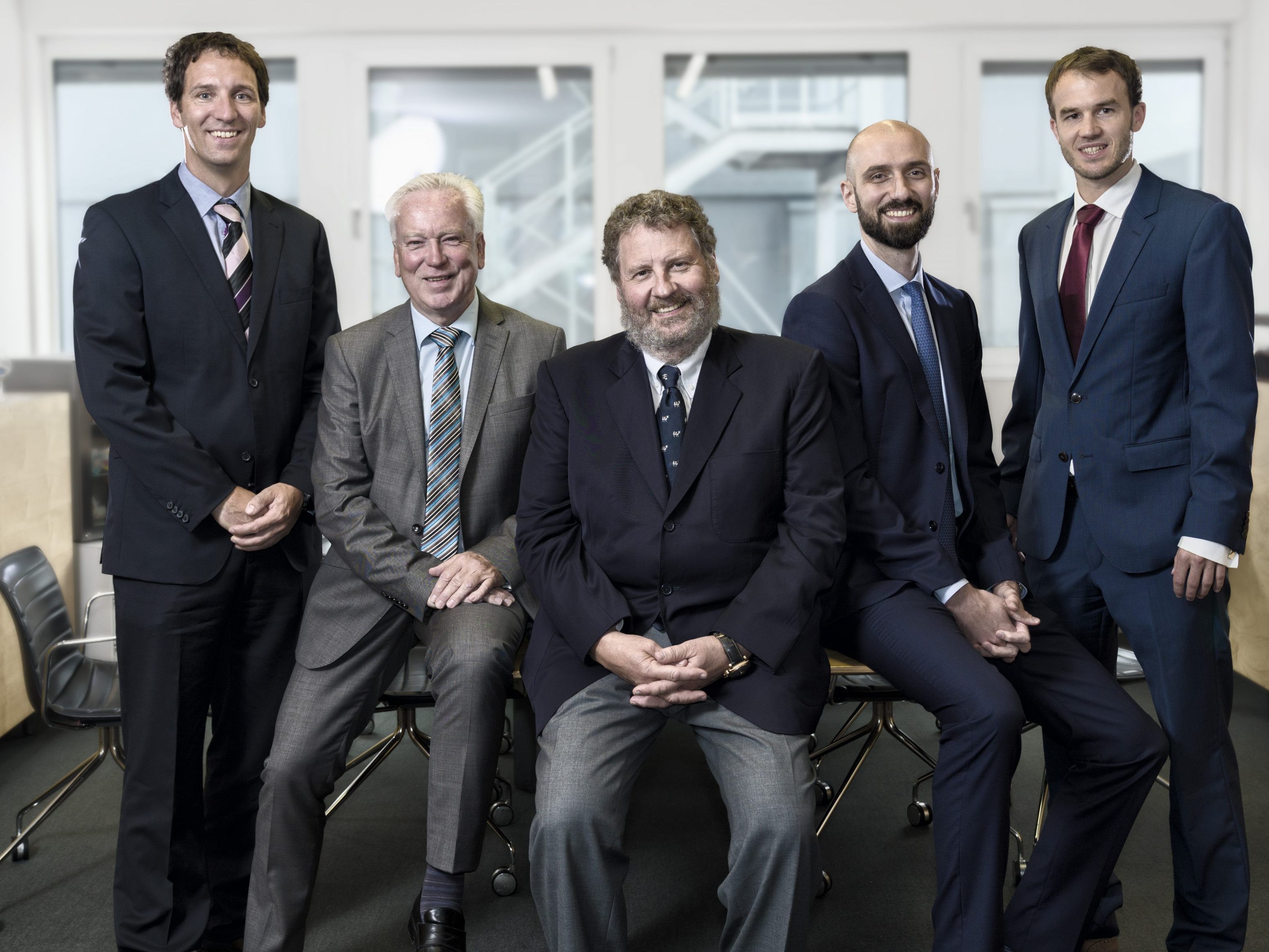 Neuer Vorstand der Rupp AG ab 01.01.2020 v.l.: Daniel Marte, Manfred Pipo, Josef Rupp, Tarek En-Nazer, Markus Dürnberger