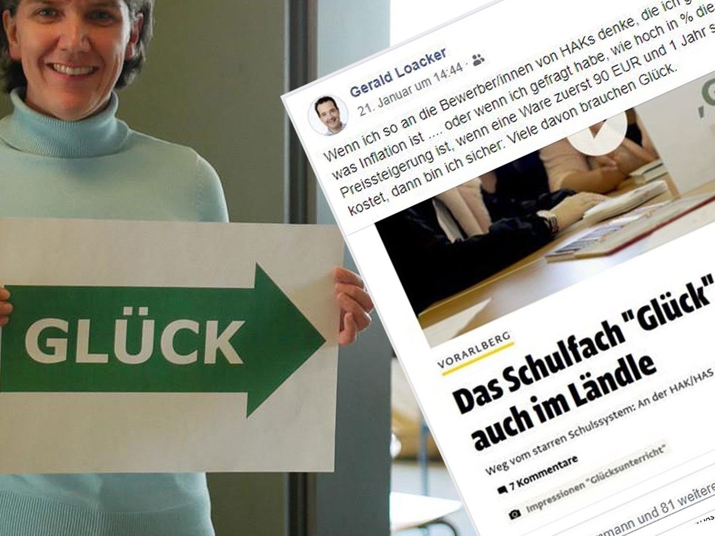 An der HAK Lustenau gibt es nun das Freifach "Glück".