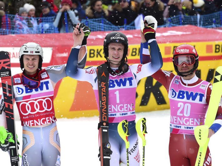 Das Siegerbild 2020 im Wengen-Slalom
