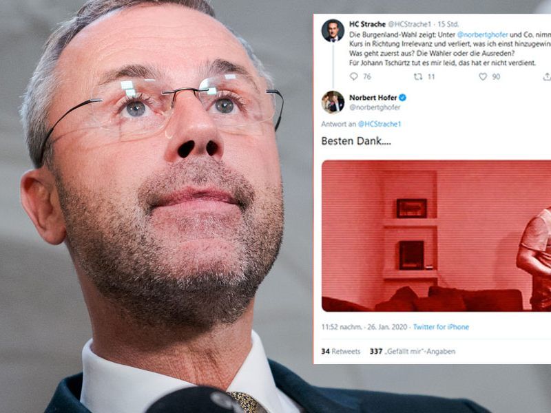 HC Strache feuerte nach der Landtagswahl im Burgenland scharf gegen seine FPÖ-Nachfolger.