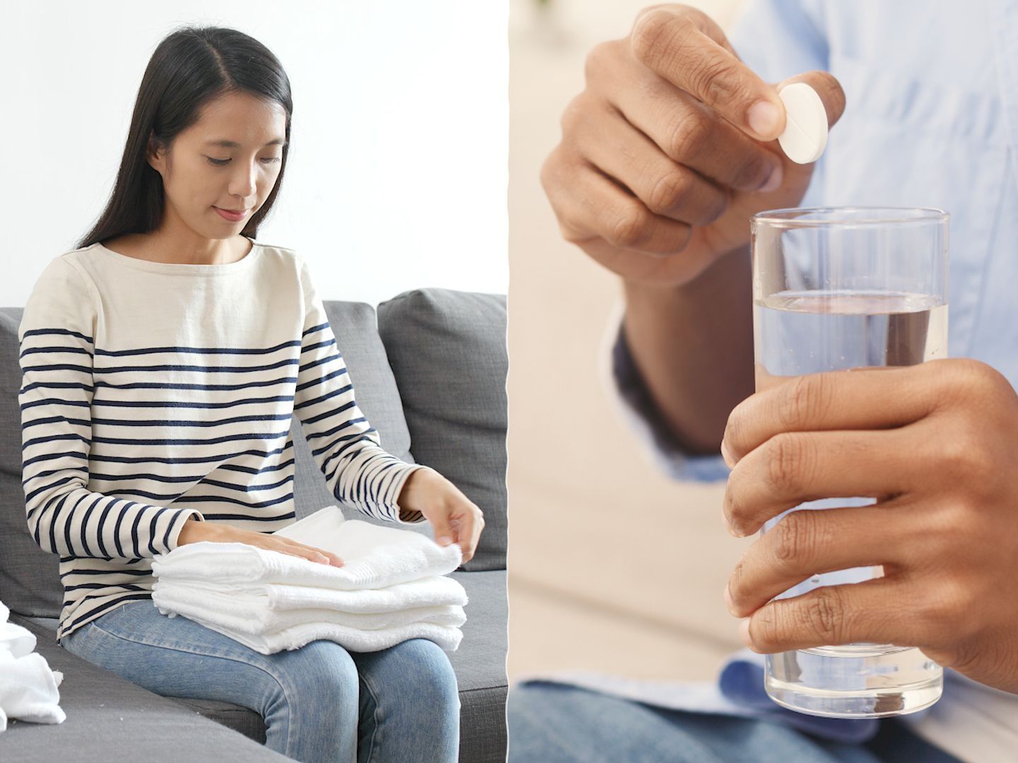 Aspirin lässt vergilbte Kleidung wieder wie neu aussehen.