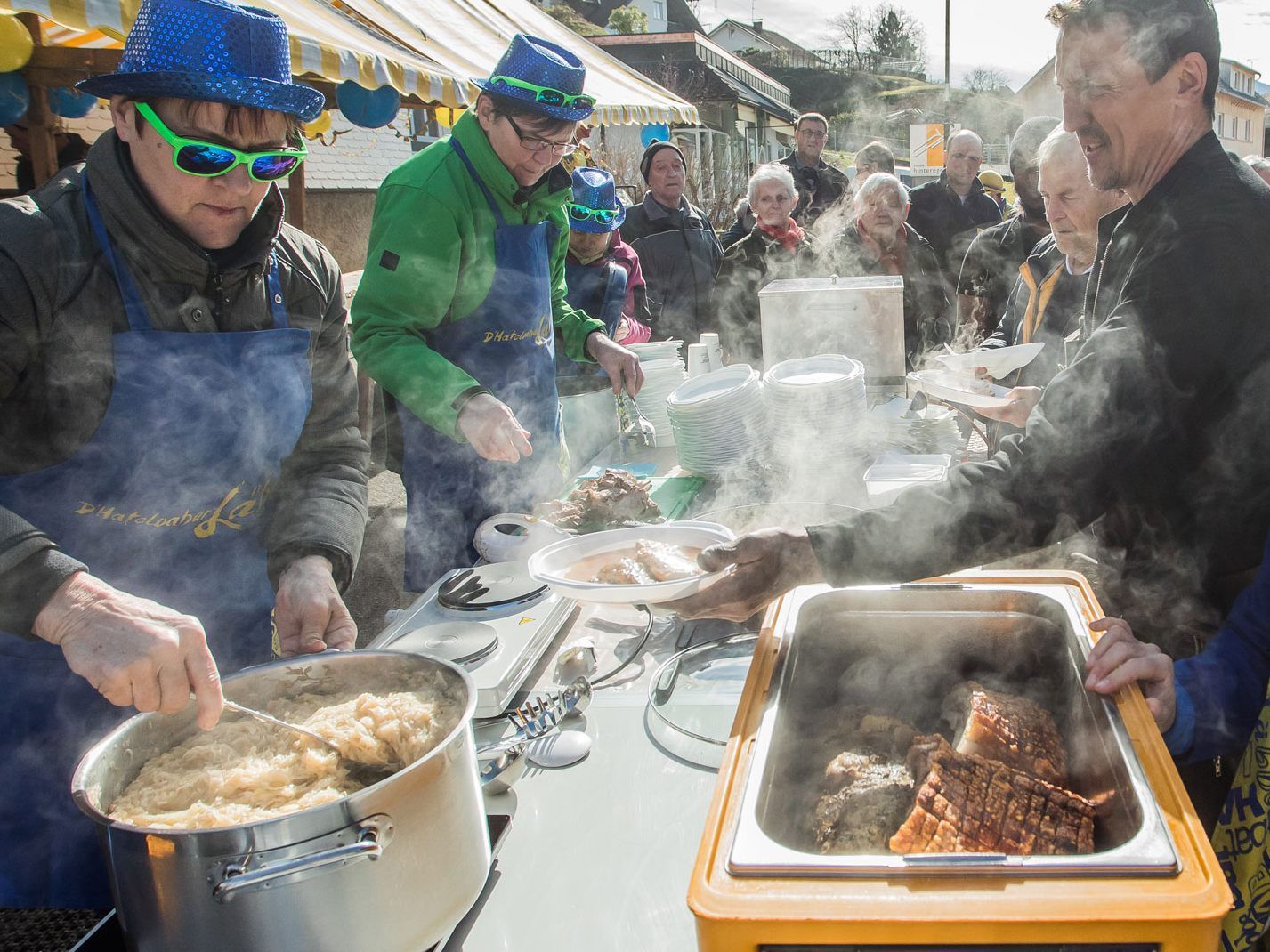 Die Hafoloabar Läbbe ergatterten rund 40 Kilo Braten.