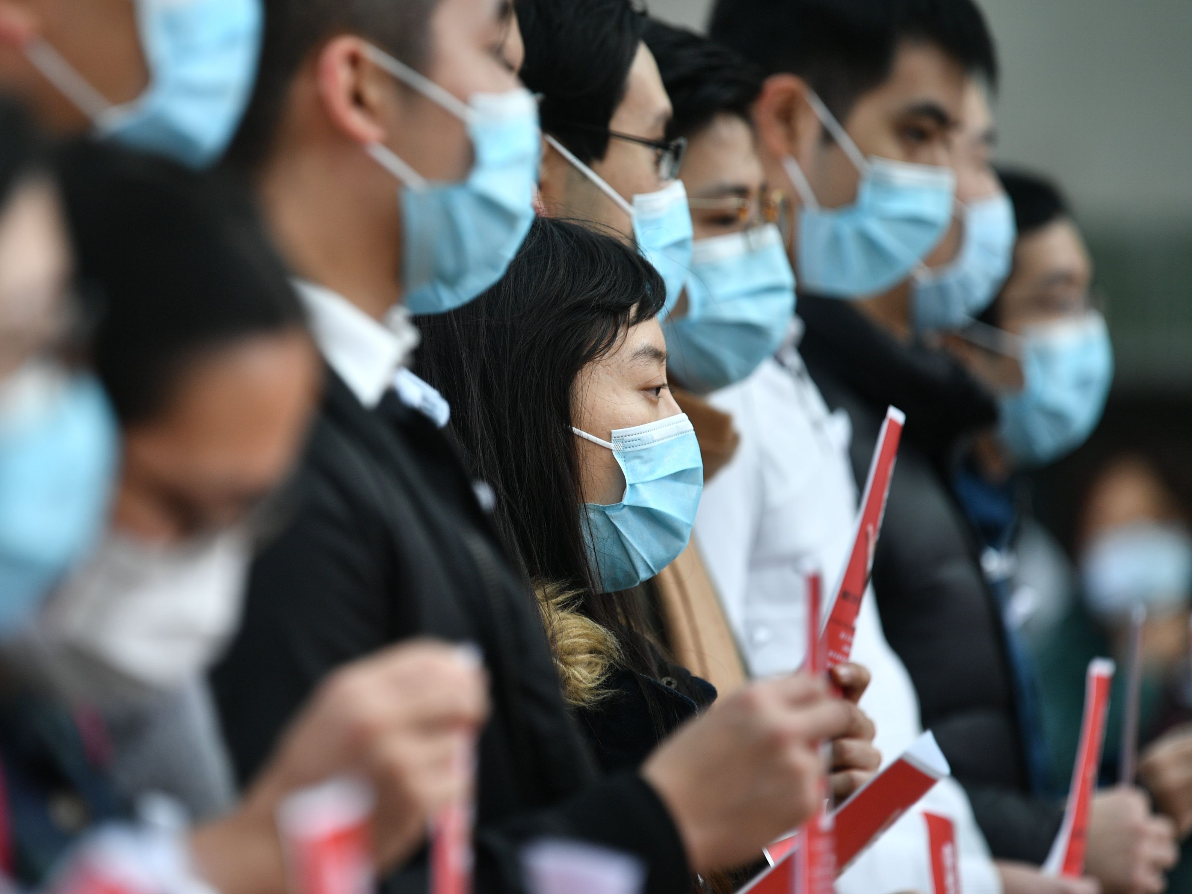 Die Infektionen mit dem Coronavirus stiegen in China sprunghaft an.