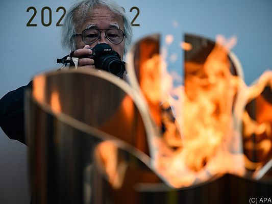 Das Olympische Feuer kam am Freitag in Japan an