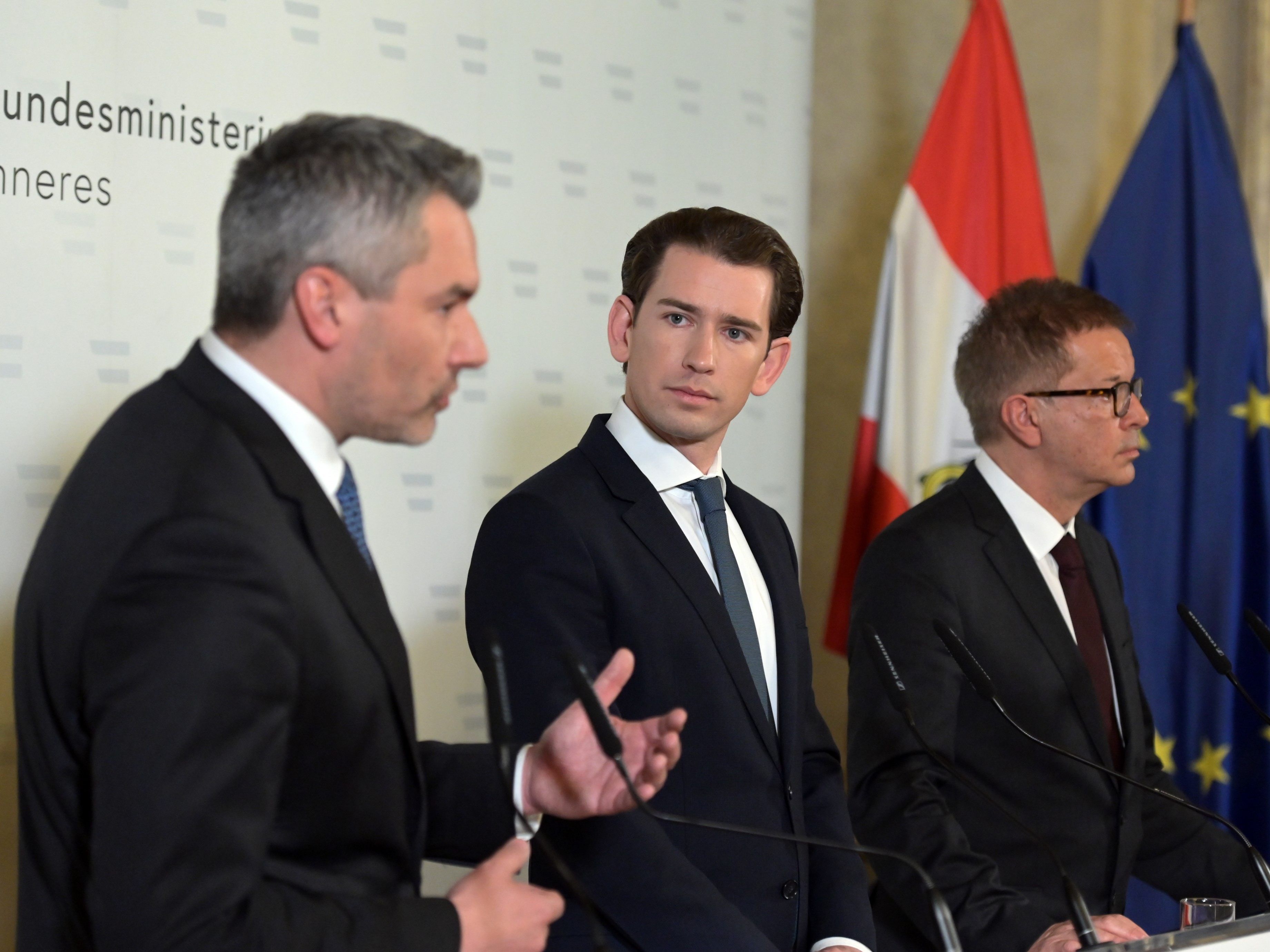 Die Regierung präsentierte neue Maßnahmen zur Eindämmung des Coronavirus in Österreich.