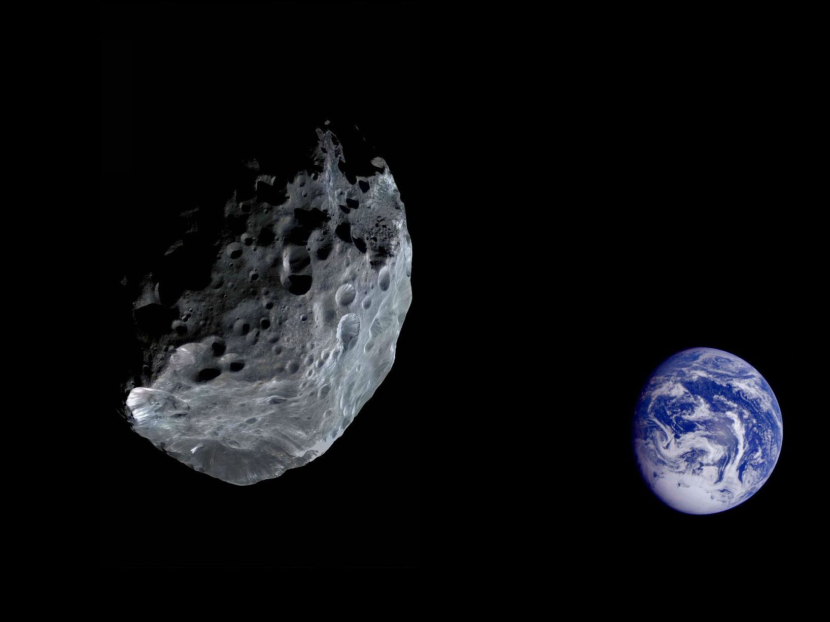 Der Asteroid könnte im Falle eines Einschlags eine globale Katastrophe auslösen.
