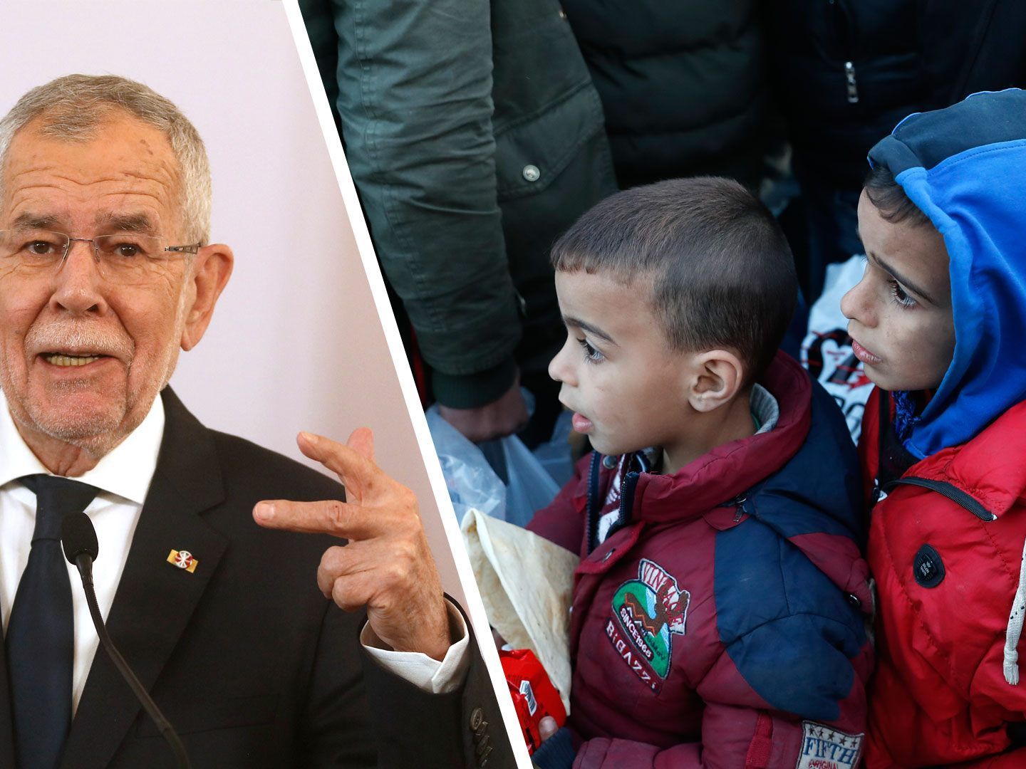 Flüchtlinge - Van der Bellen für Aufnahme von Frauen und Kindern
