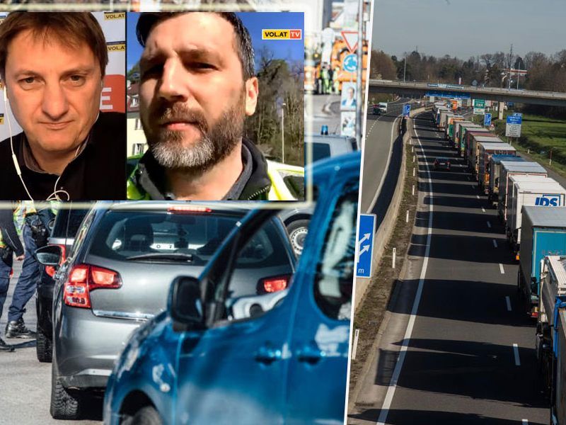 Massiver Rückstau an den Grenzübergängen
