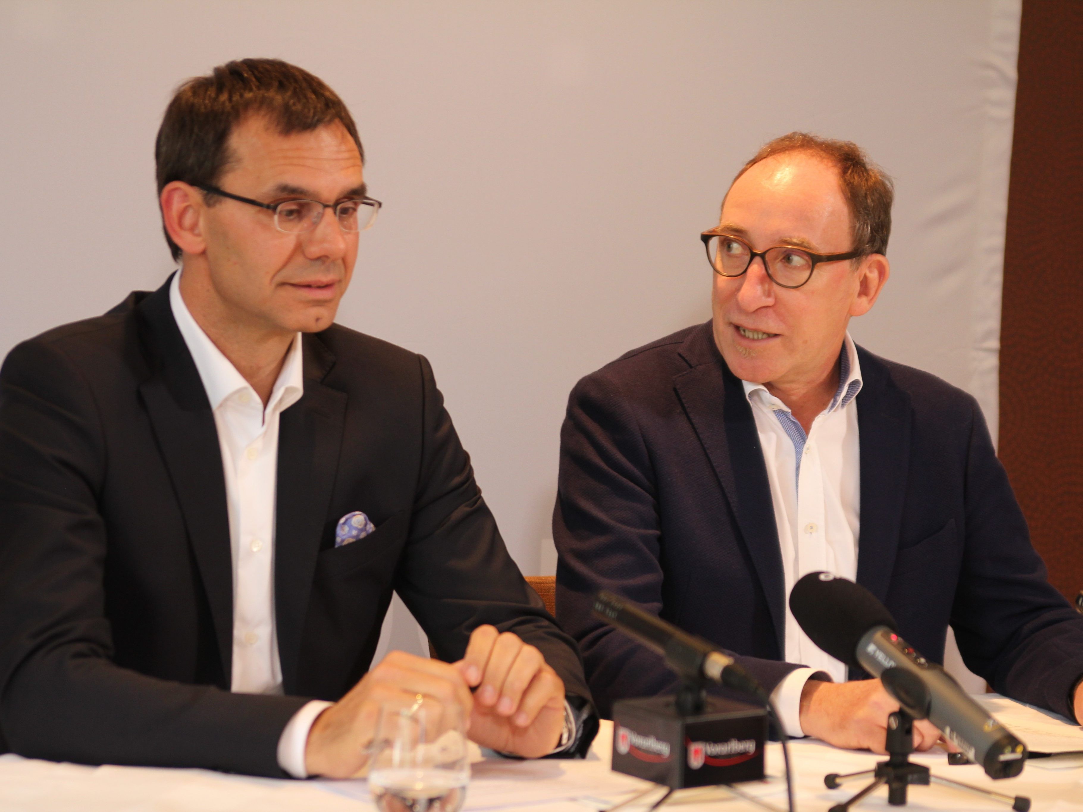 Landeshauptmann Markus Wallner und Landesrat Johannes Rauch waren sich heute uneinig über die zukünftigen Kernthemen der Landesregierung.