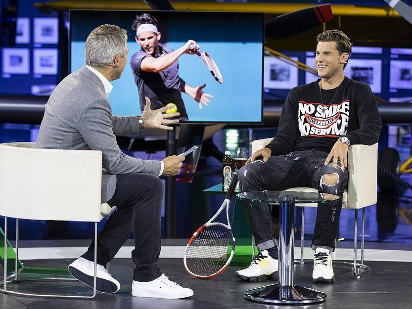Dominic Thiem zu Gast bei Sport und Talk aus dem Hangar-7.