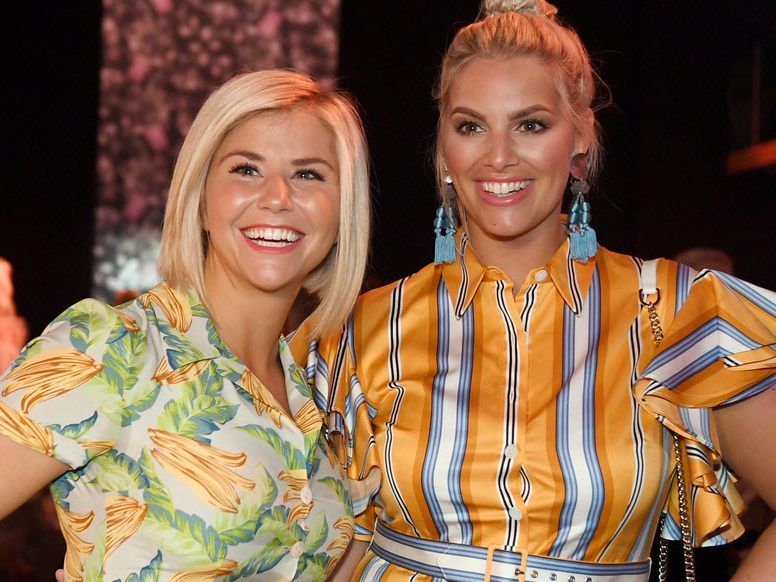 Beatrice Egli, Sängerin, und Angelina Kirsch, Curvy-Model