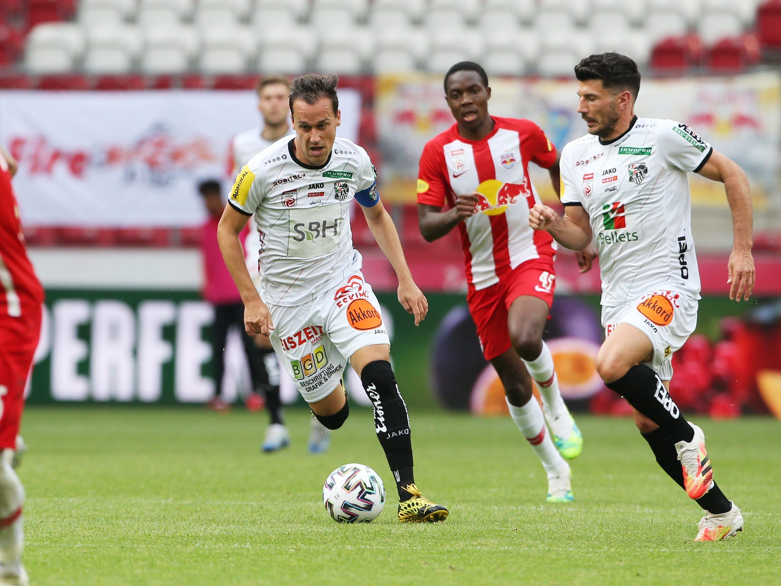 Michael Liendl (WAC) sorgte mit seine 2:2 für den späten Ausgleich.