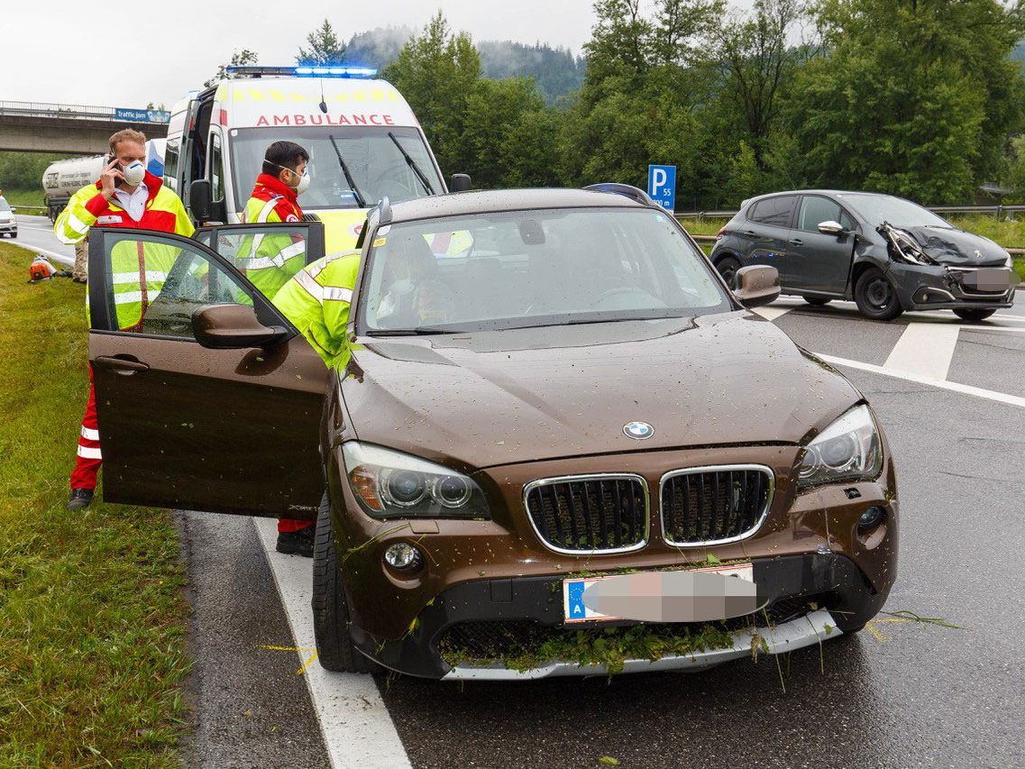 Auffahrunfall auf der A14